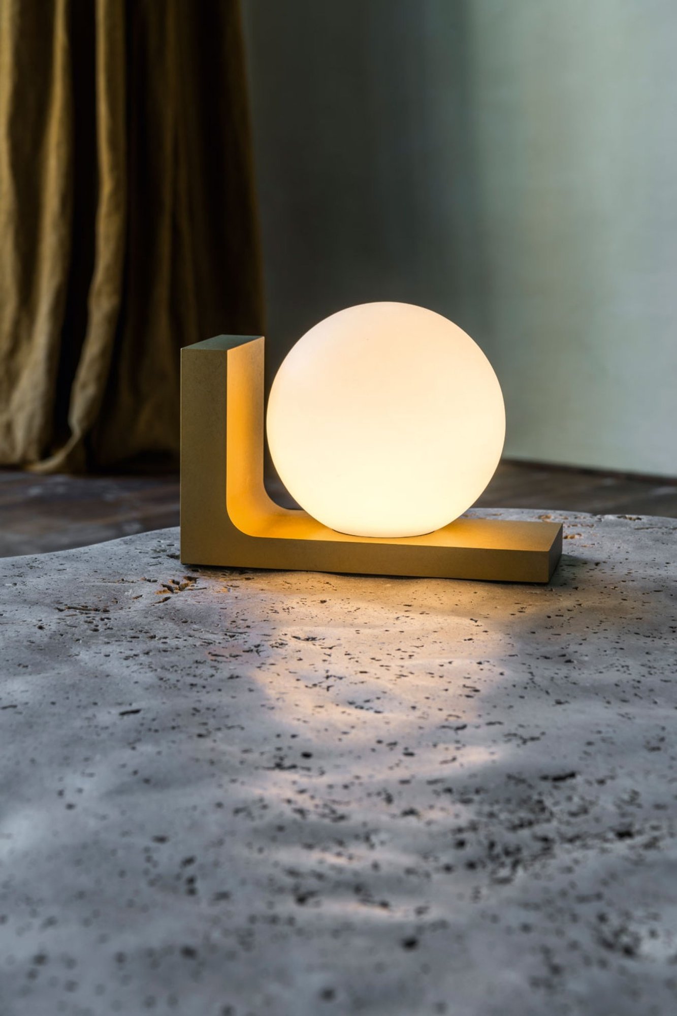 OONO T 930 GM золотой мрамор Delta Light настольная лампа 8