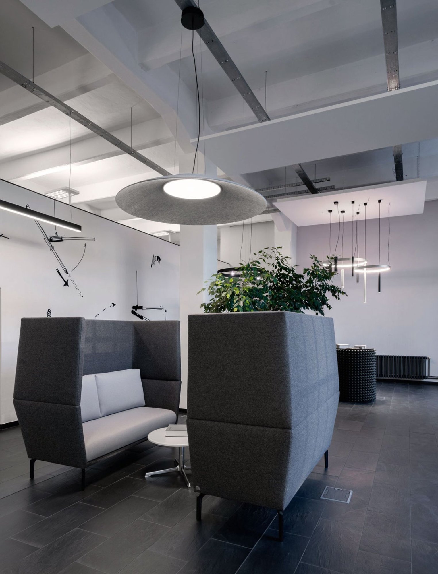 ZOOVER 120 DARK GREY 930 B черный Delta Light подвесной светильник 9