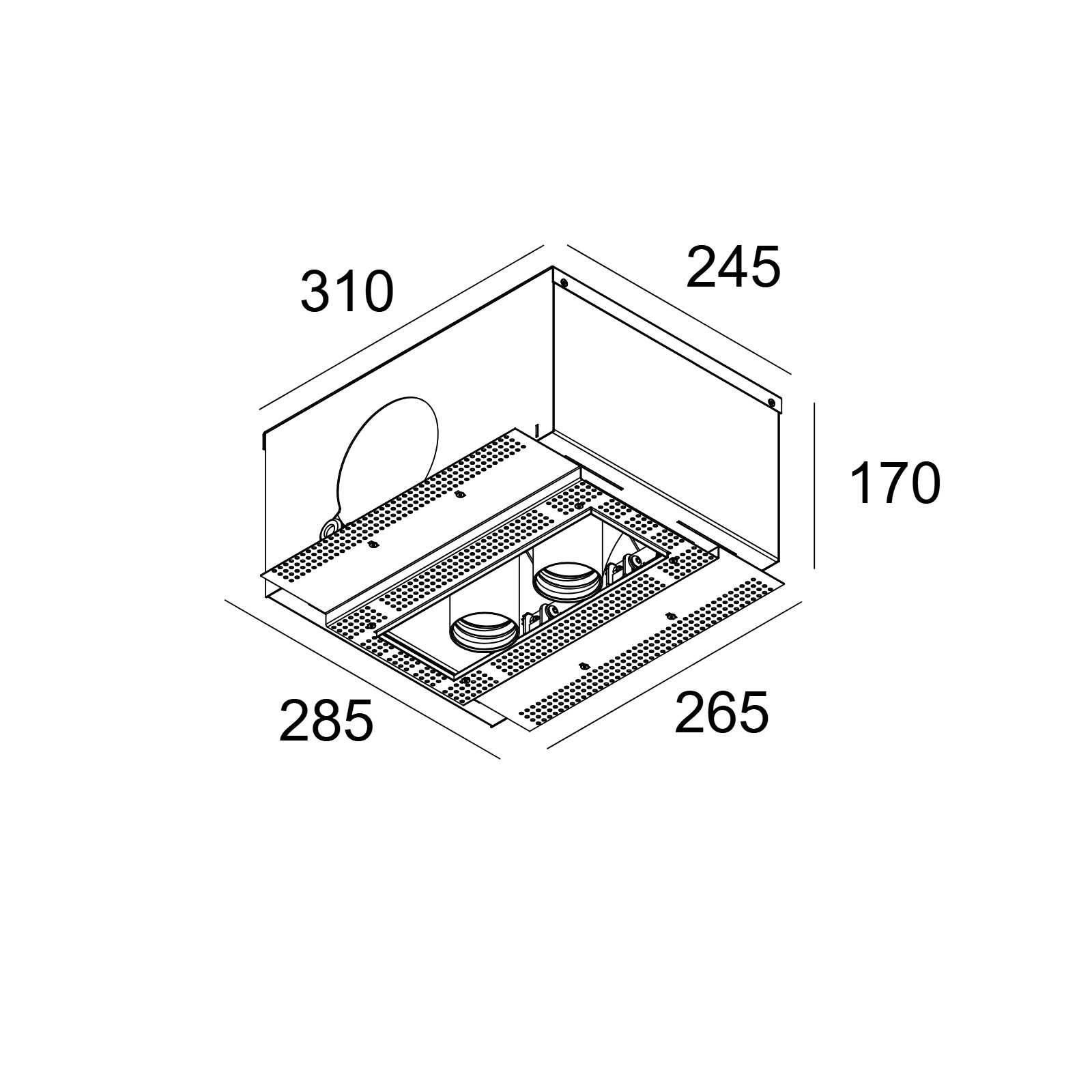 SPLITBOX 2 SPY 52 92720 B черный Delta Light Встраиваемый в потолок светильник 2
