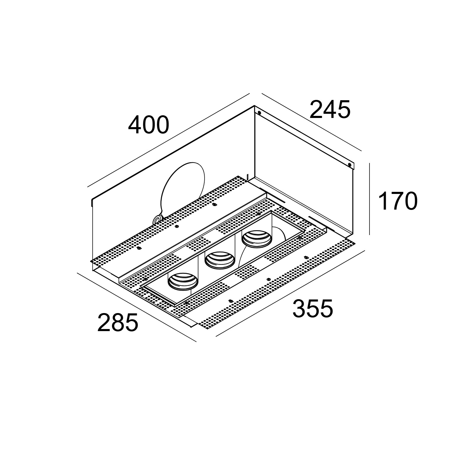 SPLITBOX 3 SPY 52 92720 B черный Delta Light Встраиваемый в потолок светильник 2