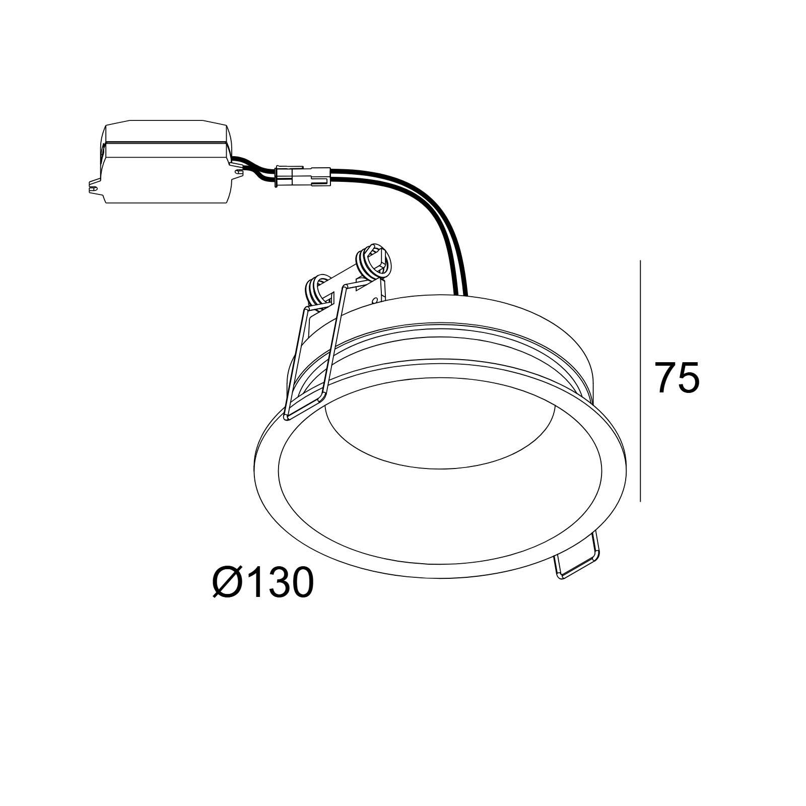 Встраиваемый потолочный светильник DIRO SBL S IP Delta Light 11436 XXX0 2