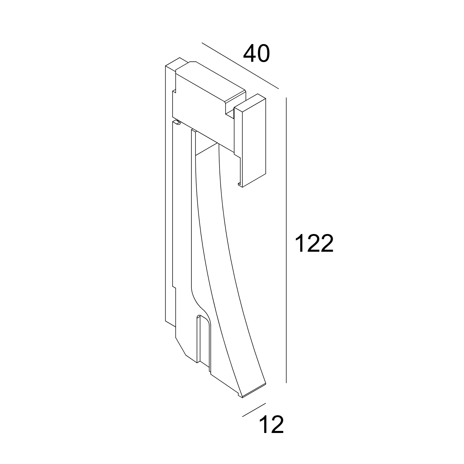 INLET TRIMLESS XS 927 B-W черный Delta Light встраиваемый в стену светильник 2