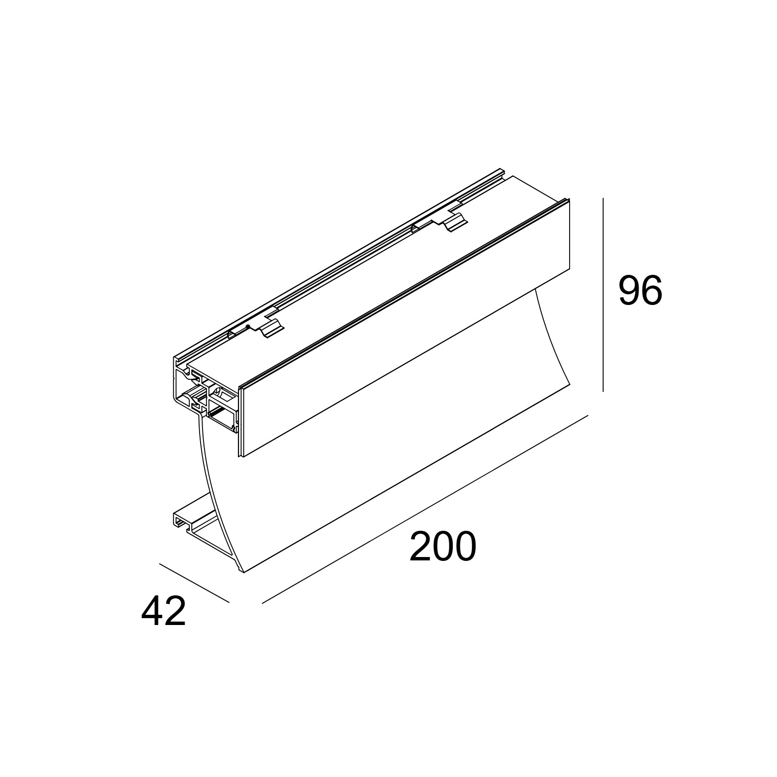 INLET TRIMLESS H20 927 W-W белый Delta Light встраиваемый в стену светильник 2