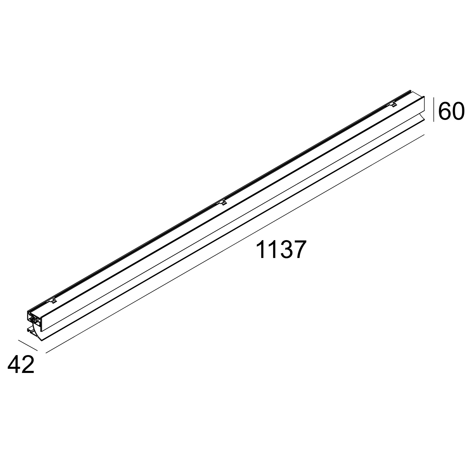 INLET TRIMLESS L113 927 W-W белый Delta Light встраиваемый в стену светильник 2