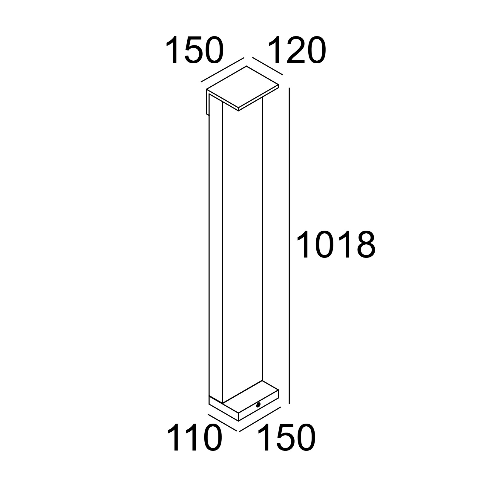 OBLIX F 100 930 A алюм. серый Delta Light садовый светильник 2