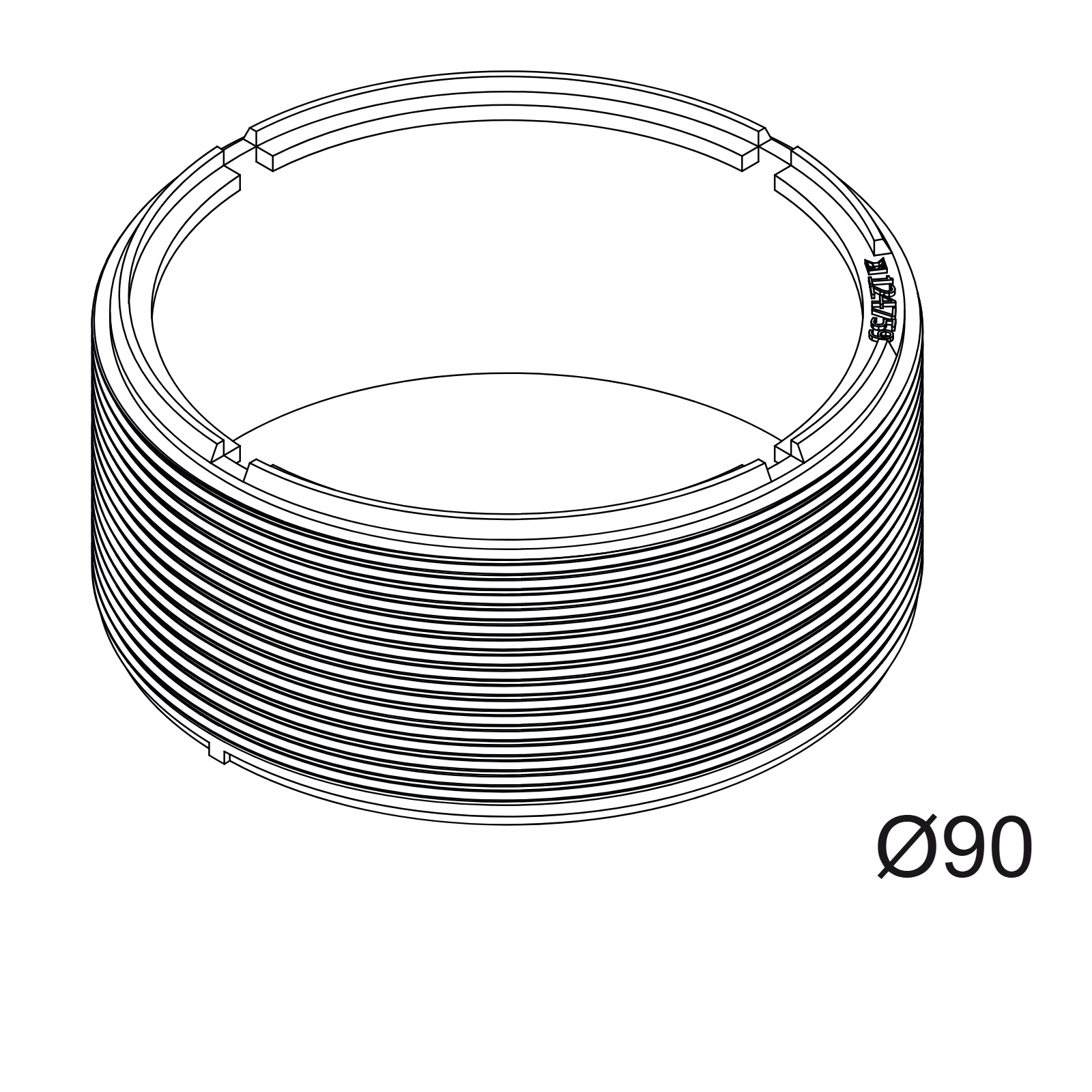 MOUNTING KIT R82 TRIMLESS WSC Delta Light ICR