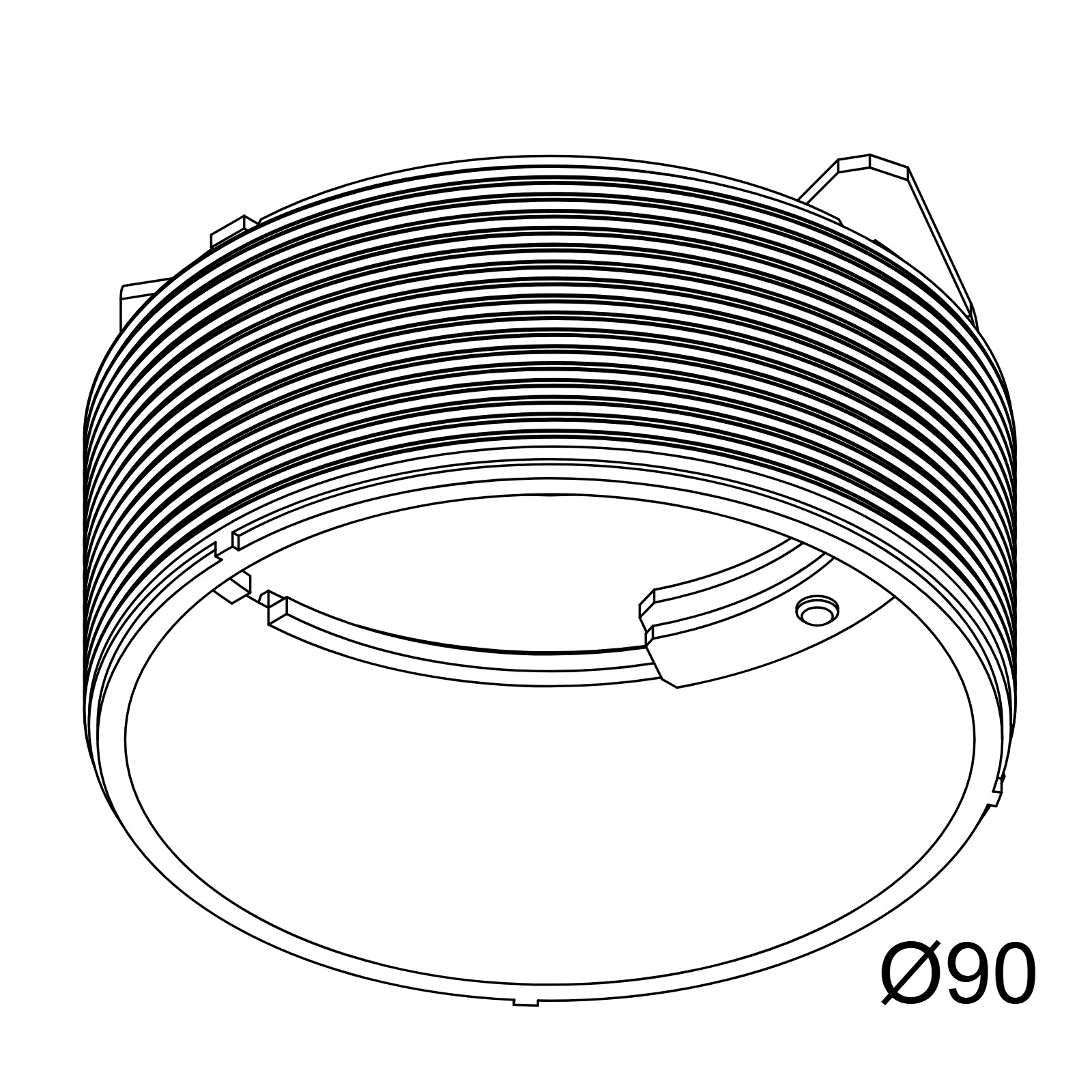 MOUNTING KIT SPY 39/52 TRIMLESS WSC Delta Light ICR