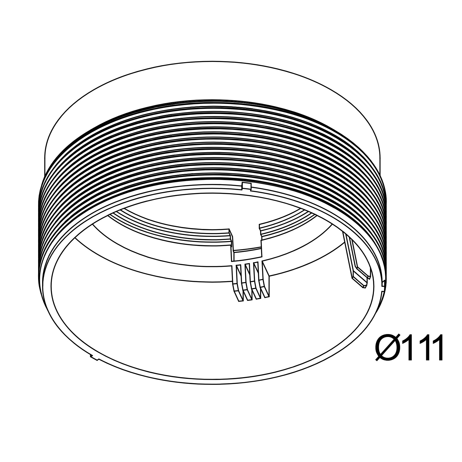 MOUNTING KIT R102 TRIMLESS WSC Delta Light ICR