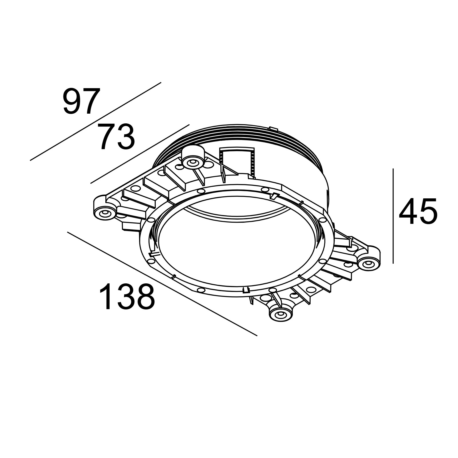 Монтаж kits MOUNTING KIT Delta Light MOUNTING KIT R82 TRIMLESS O.F.A.