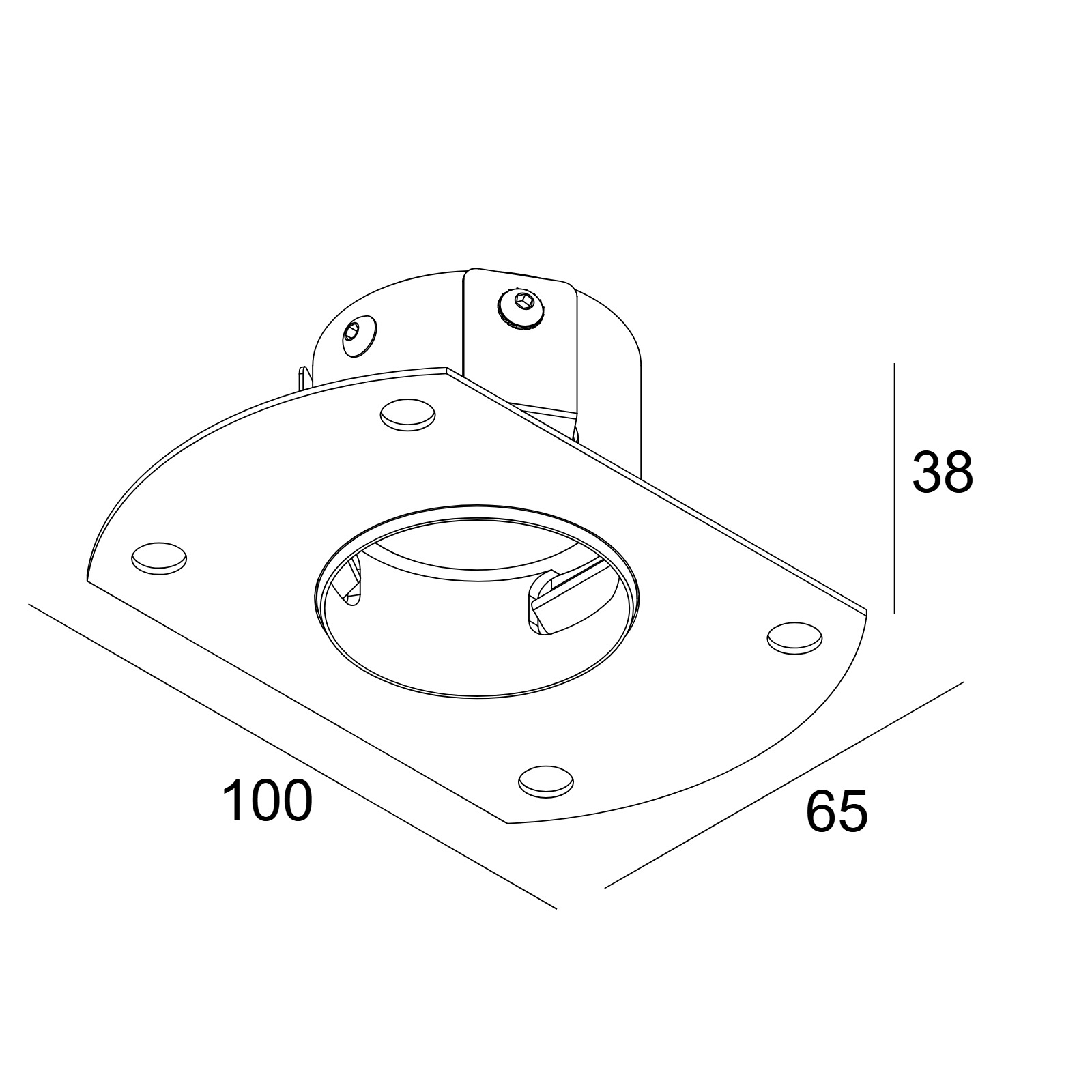 Монтаж kits MOUNTING KIT Delta Light MOUNTING KIT UHO L TRIMLESS