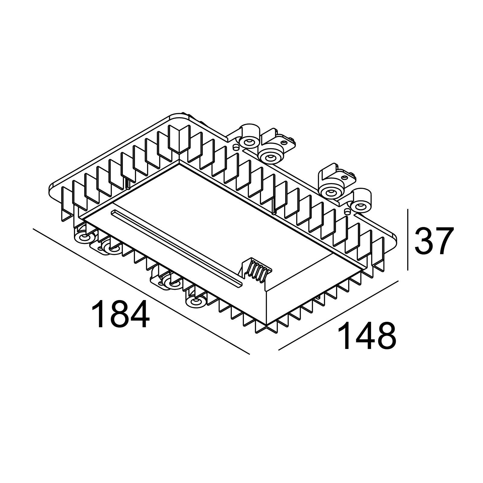MOUNTING KIT 2 MINIGRID 67 Delta Light Встраиваемый потолочный светильник 2