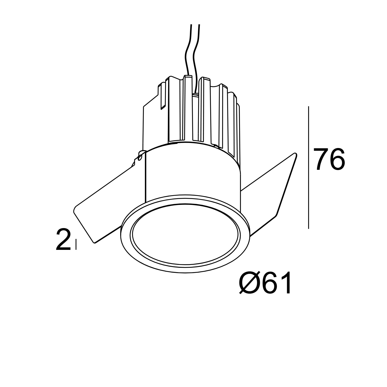 Встраиваемый потолочный светильник MINI DEEP RINGO Delta Light 19423 XXX0 2