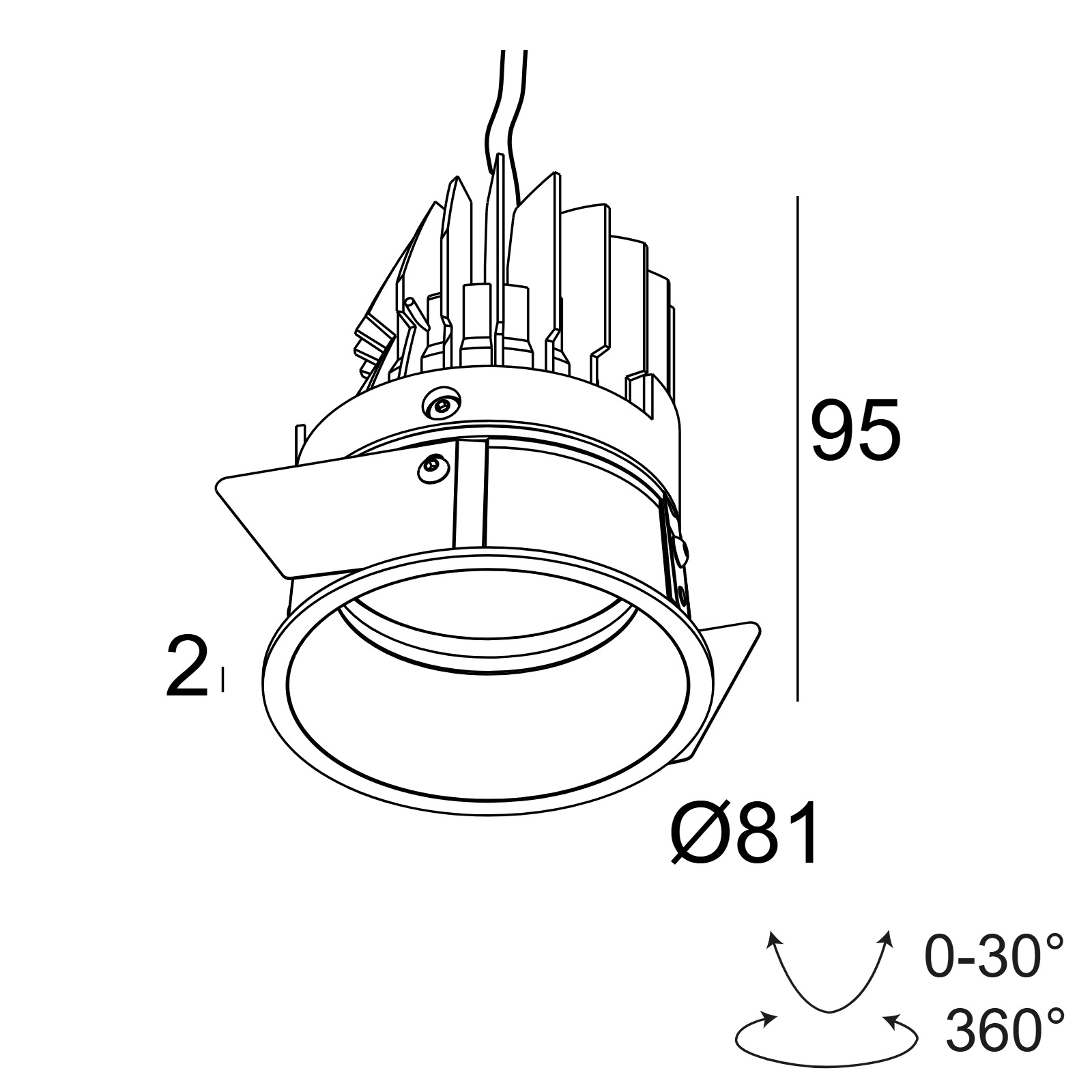 DEEP RINGO OK LED 92733 FG фламандское золото Delta Light встраиваемый точечный светильник 2