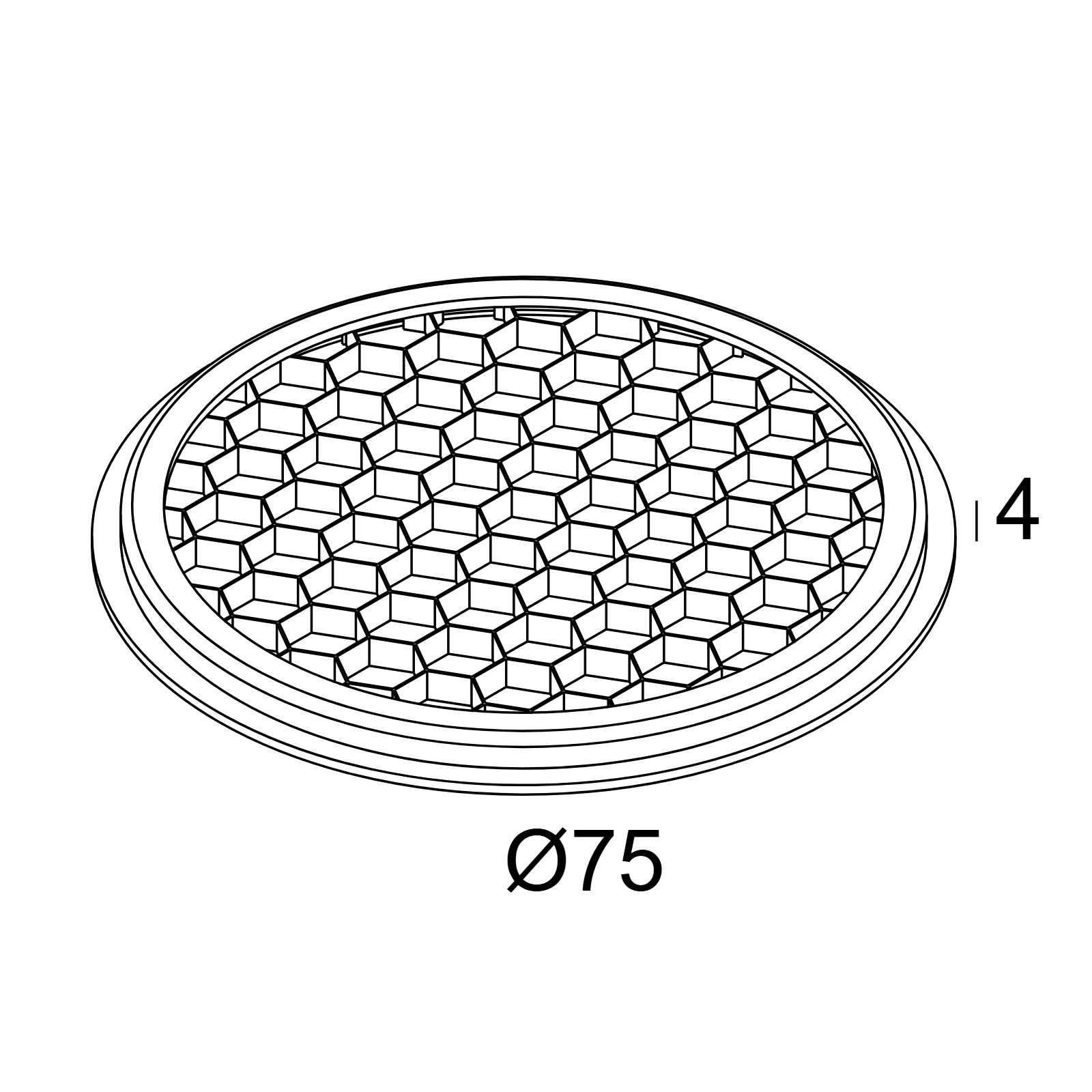 HONEYCOMB 75 DOUBLE USE B черный Delta Light аксессуар 2