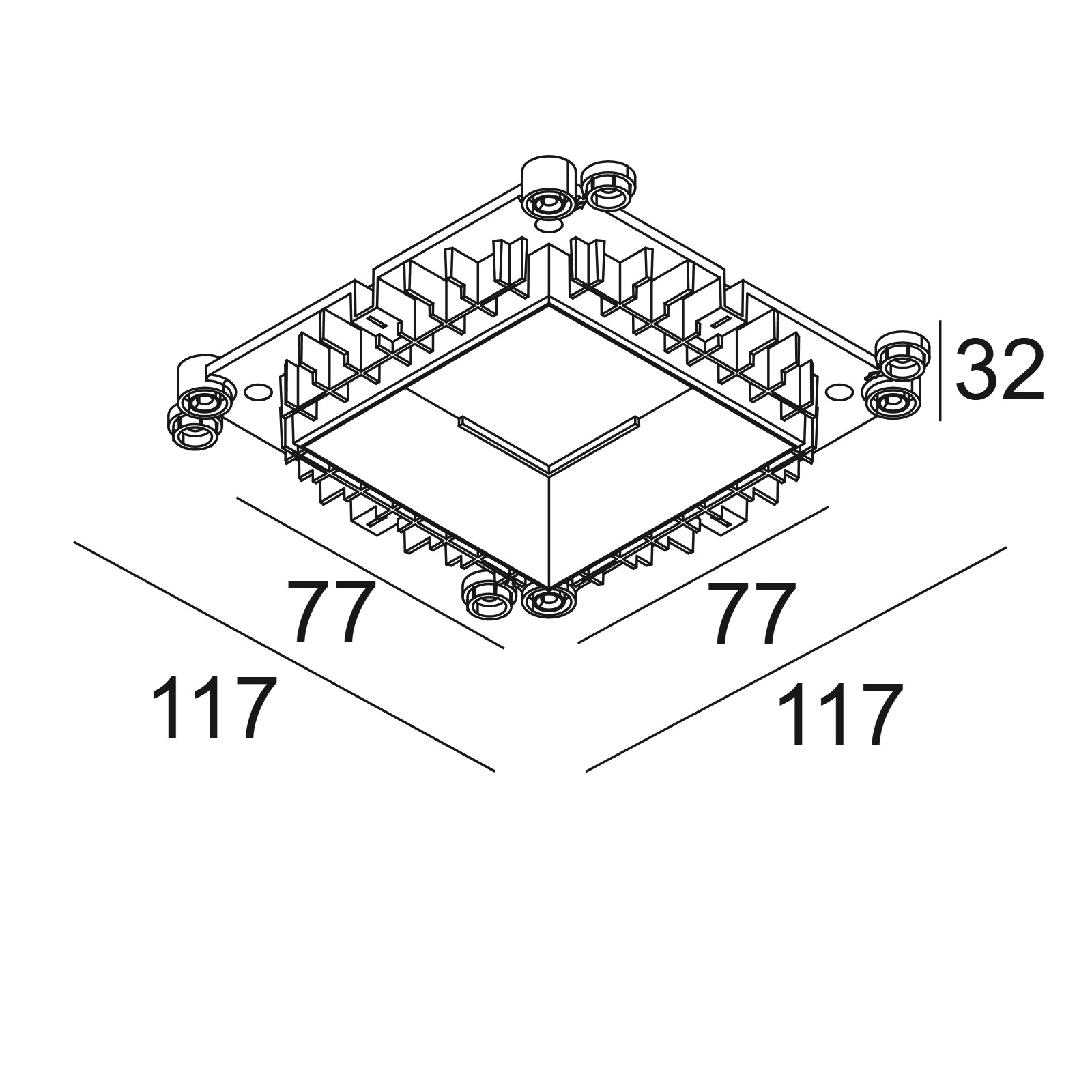 Монтаж kits MOUNTING KIT Delta Light MOUNTING KIT 75 TRIMLESS