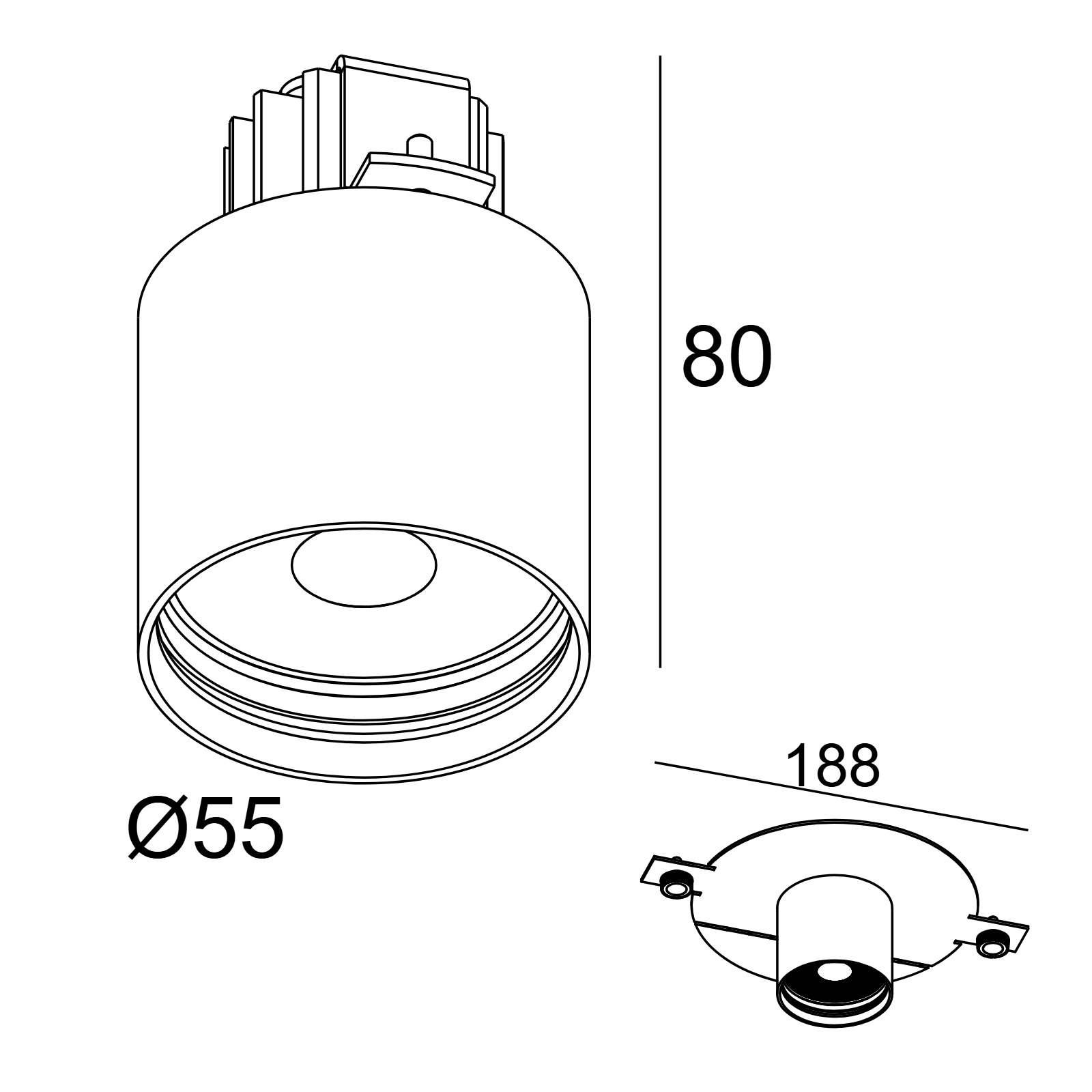 PUT LED CENTER 92720 Delta Light Встраиваемый в потолок светильник 2