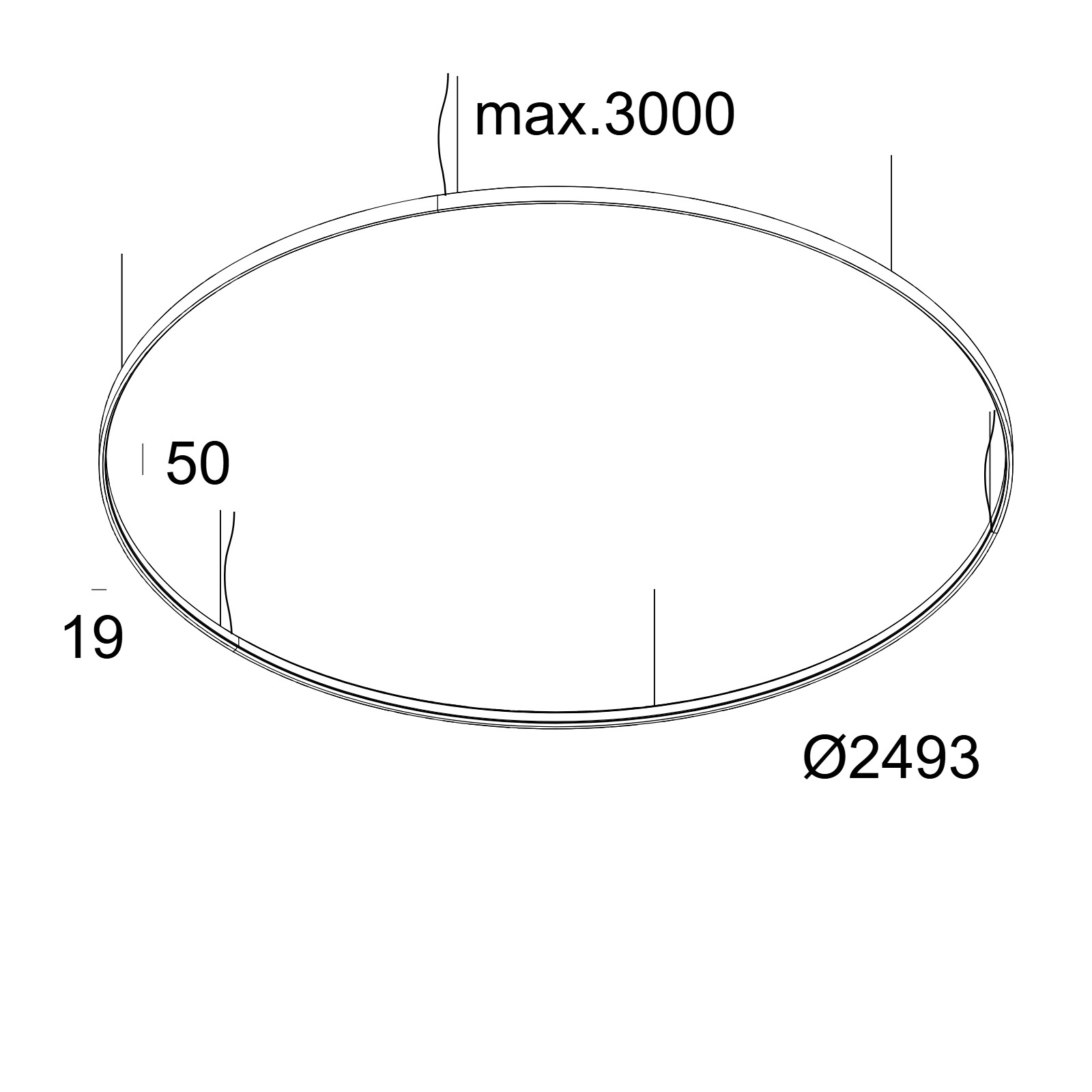 SUPERLOOP HC 250 SBL 930 W белый Delta Light подвесной светильник 2