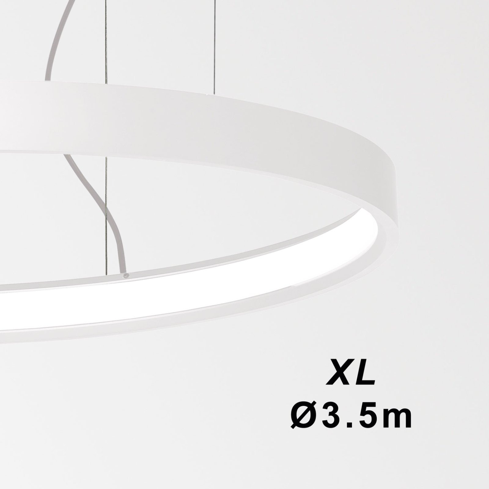SUPERLOOP HC 350 SBL 930 W белый Delta Light подвесной светильник