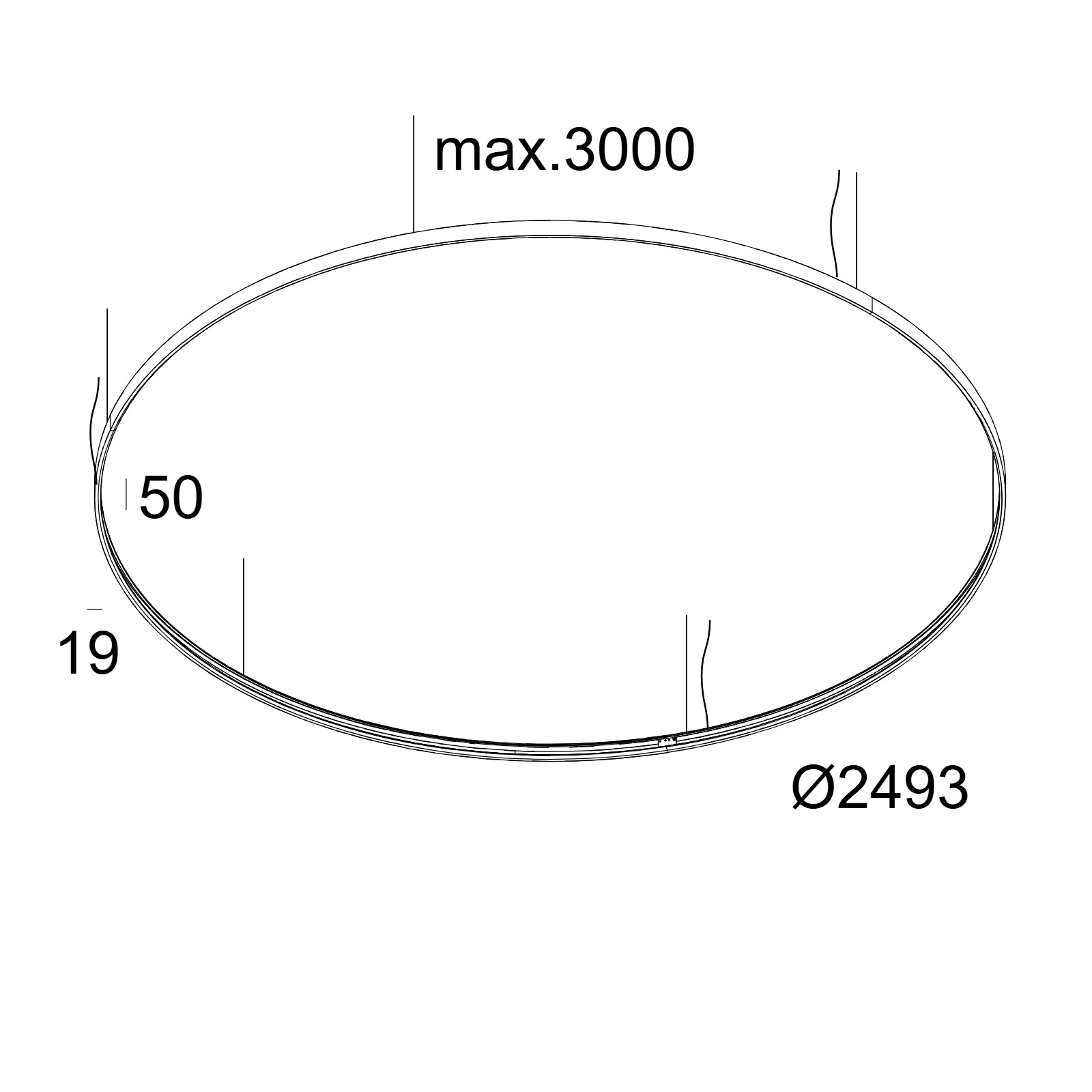 SUPERLOOP HC 250 MDL FG фламандское золото Delta Light подвесной светильник 2