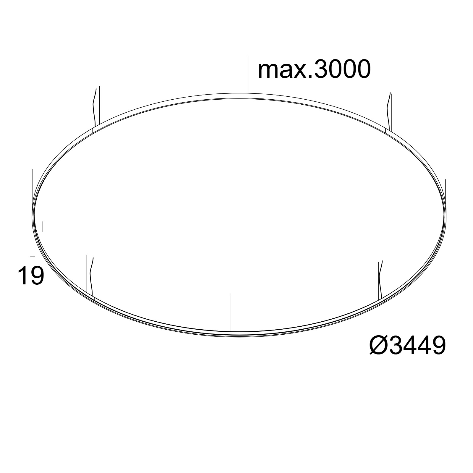 SUPERLOOP HC 350 Delta Light подвесной потолочный светильник 2