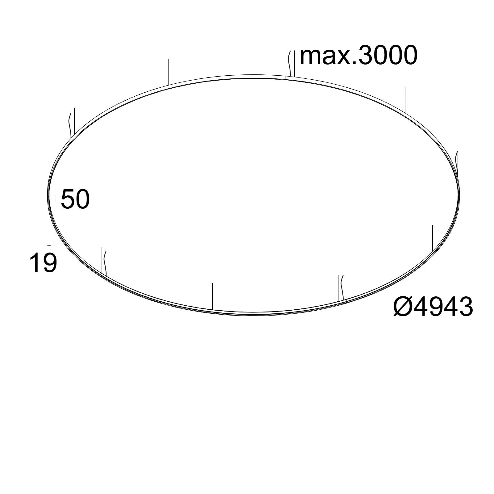 SUPERLOOP HC 500 MDL FG фламандское золото Delta Light подвесной светильник 2