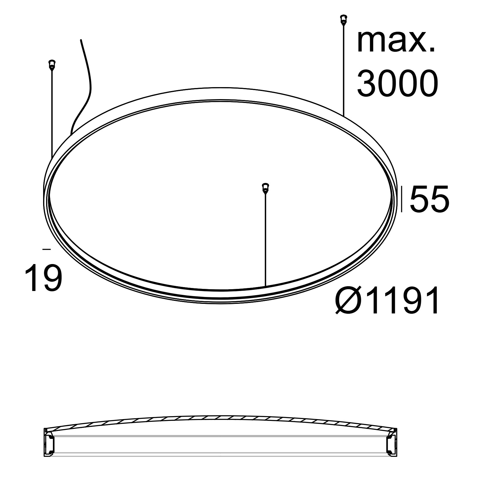 SUPERLOOP PLUS HC 120 SBL 930 B черный Delta Light подвесной светильник 2