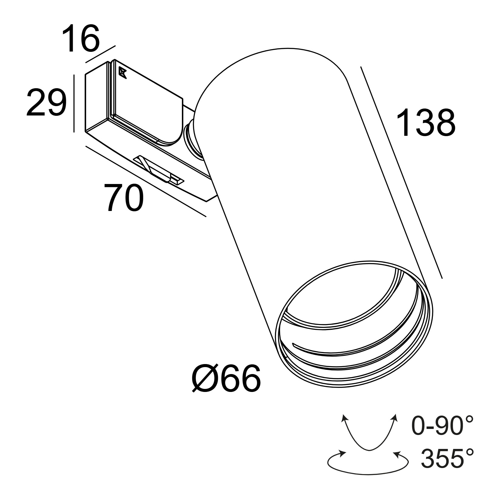 SUPERLOOP-SPY 66 92718 MDL B черный Delta Light подвесной светильник 2