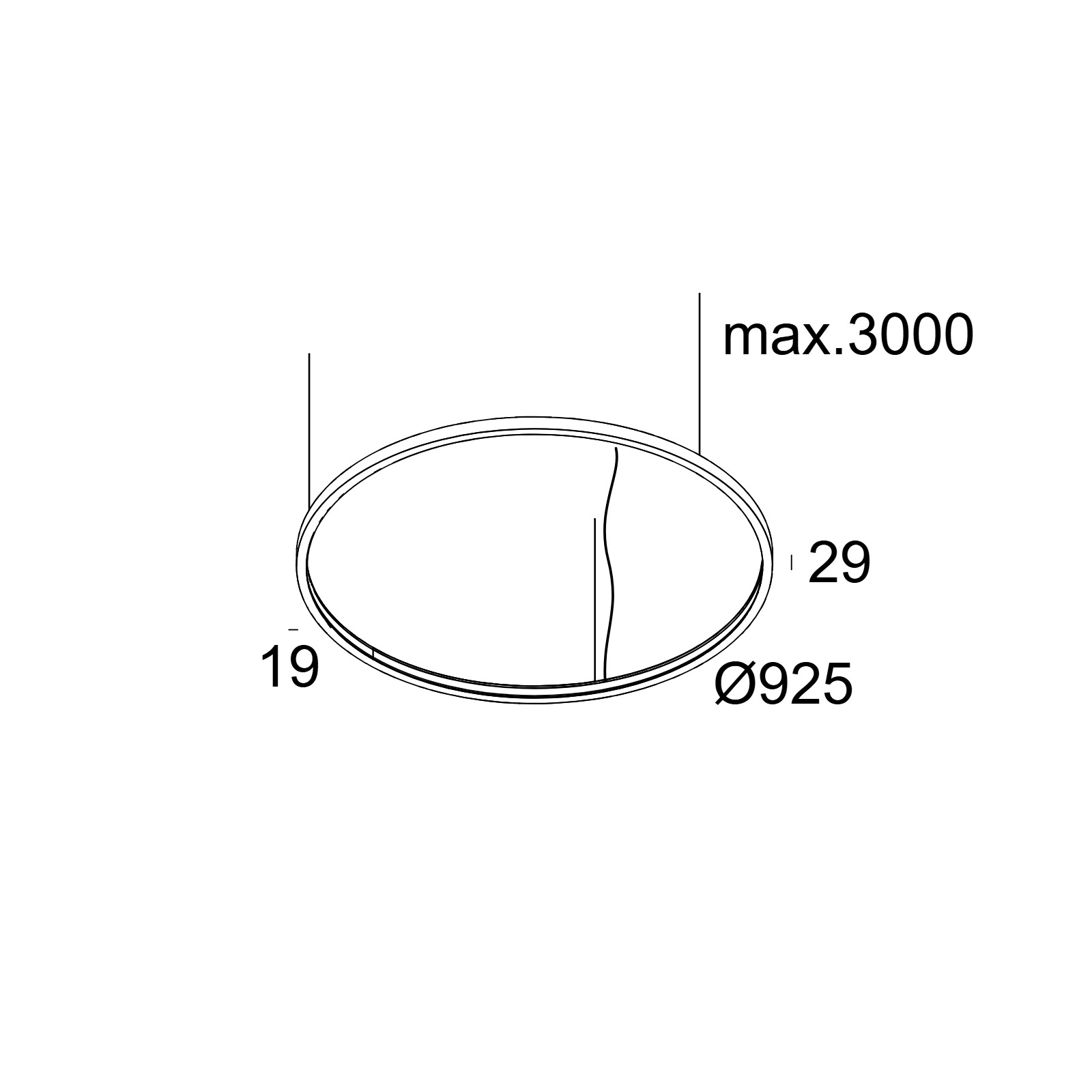 SUPERLOOP SLIM IN 90 SBL 930 FG фламандское золото Delta Light подвесной светильник 2