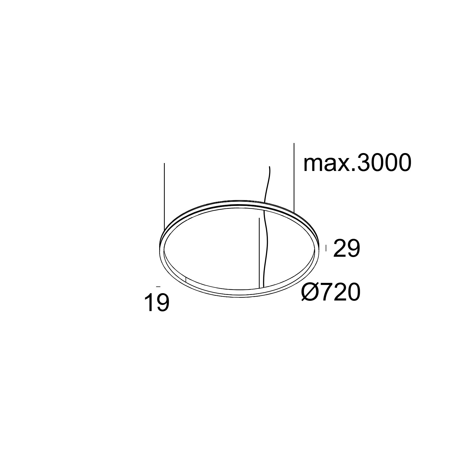 SUPERLOOP SLIM OUT 70 SBL 930 FBR фламандская бронза Delta Light подвесной светильник 2