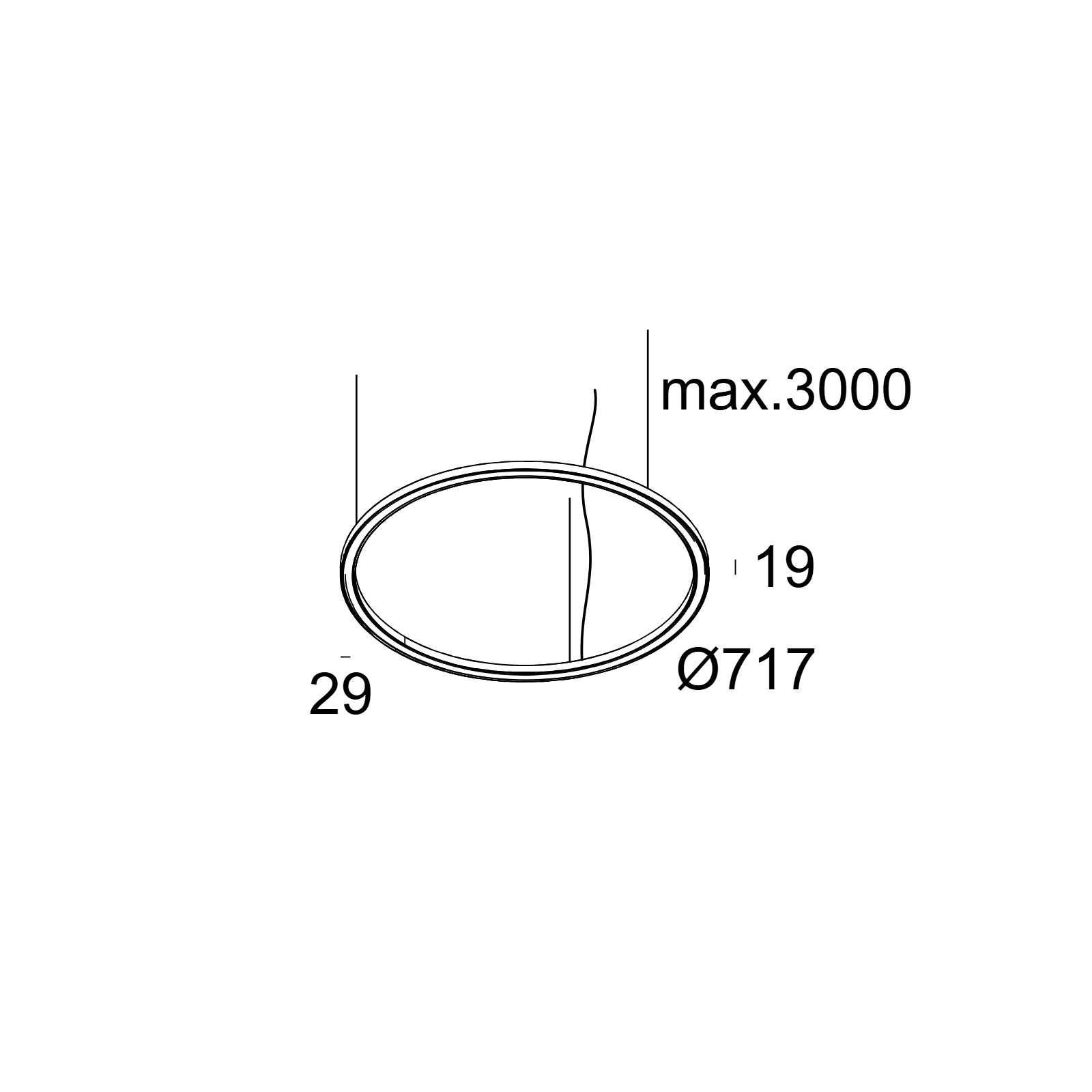 SUPERLOOP SLIM DOWN 70 SBL 930 FBR фламандская бронза Delta Light подвесной светильник 2
