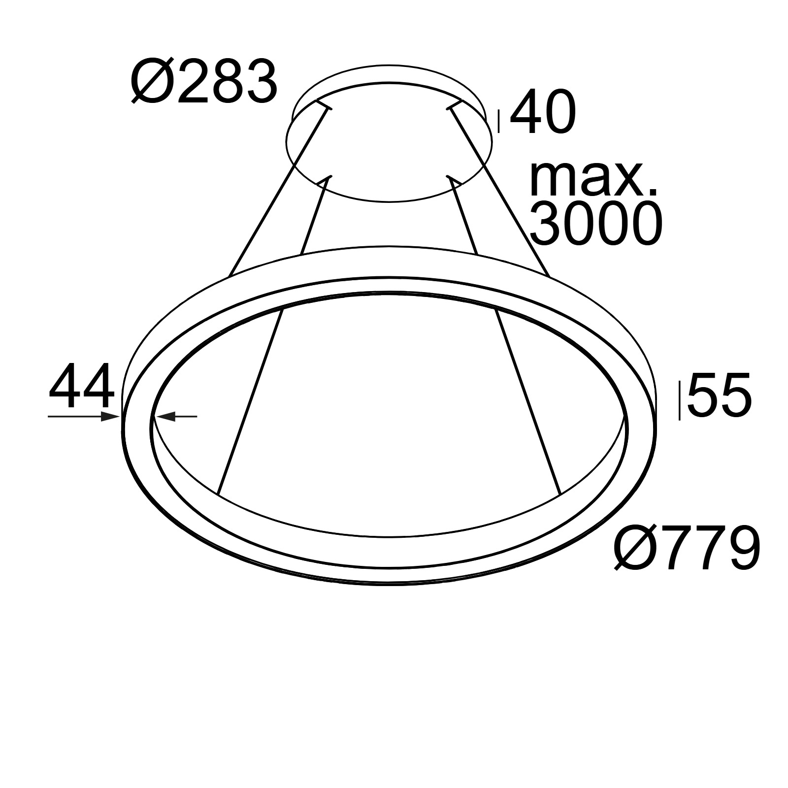 SUPER-OH! SLIM 80 CS SBL DOWN-UP 930 B черный Delta Light подвесной светильник 2