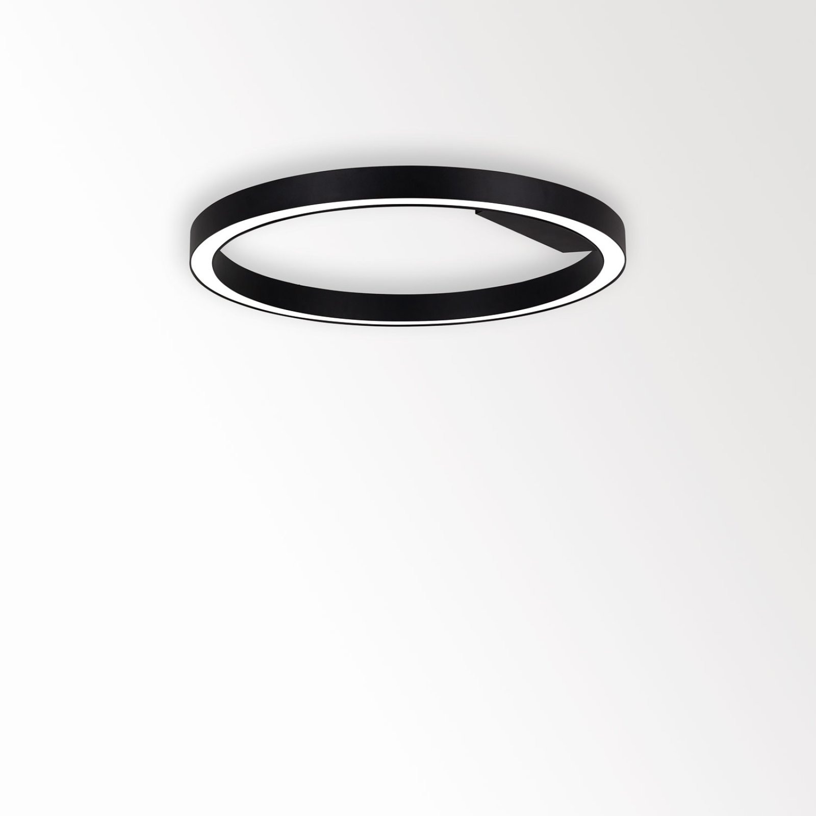 SUPER-OH! SLIM 80 SBL DOWN 930 B черный Delta Light накладной потолочный светильник