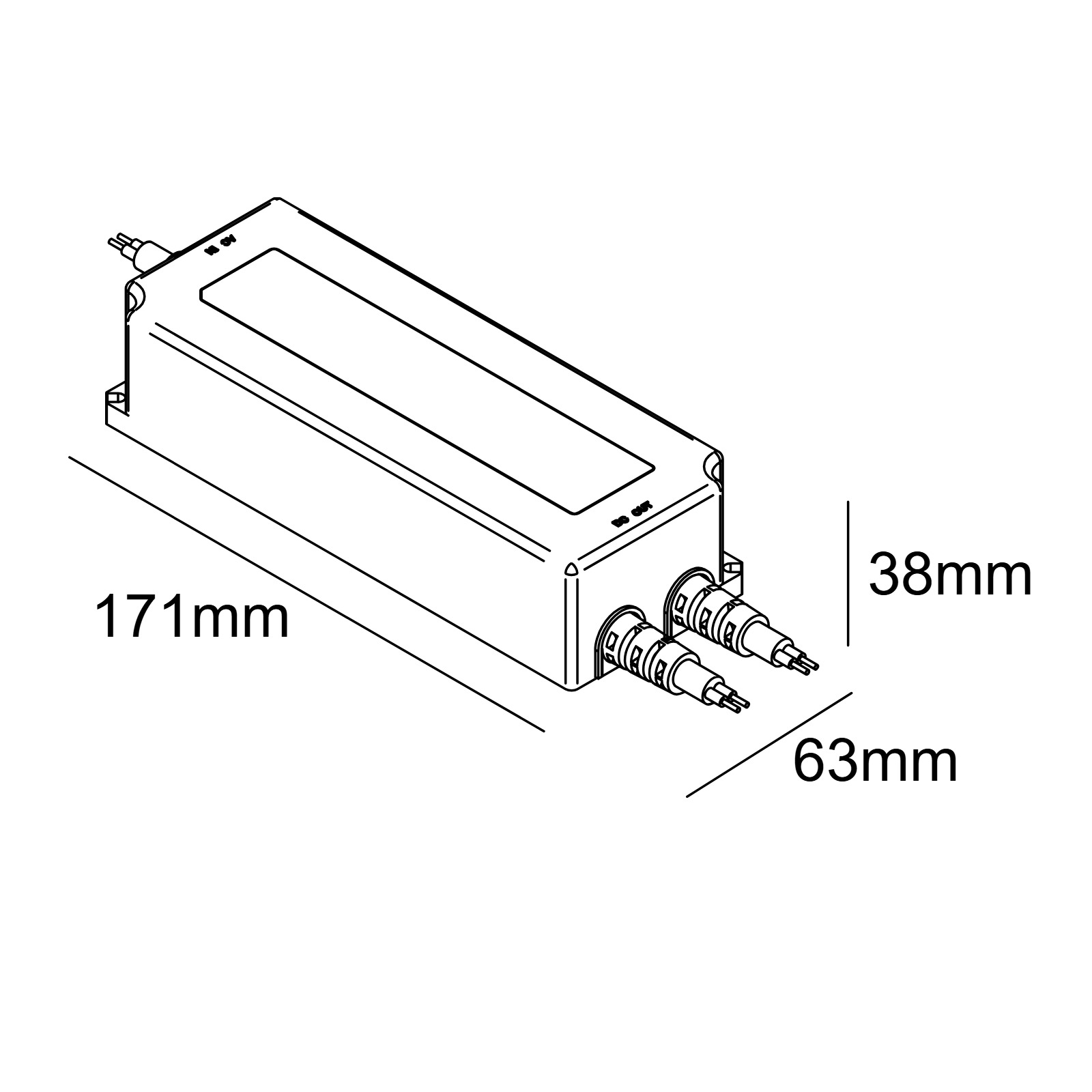 LED POWER SUPPLY 48V-DC / 90W DIM1 Delta Light драйвер 2