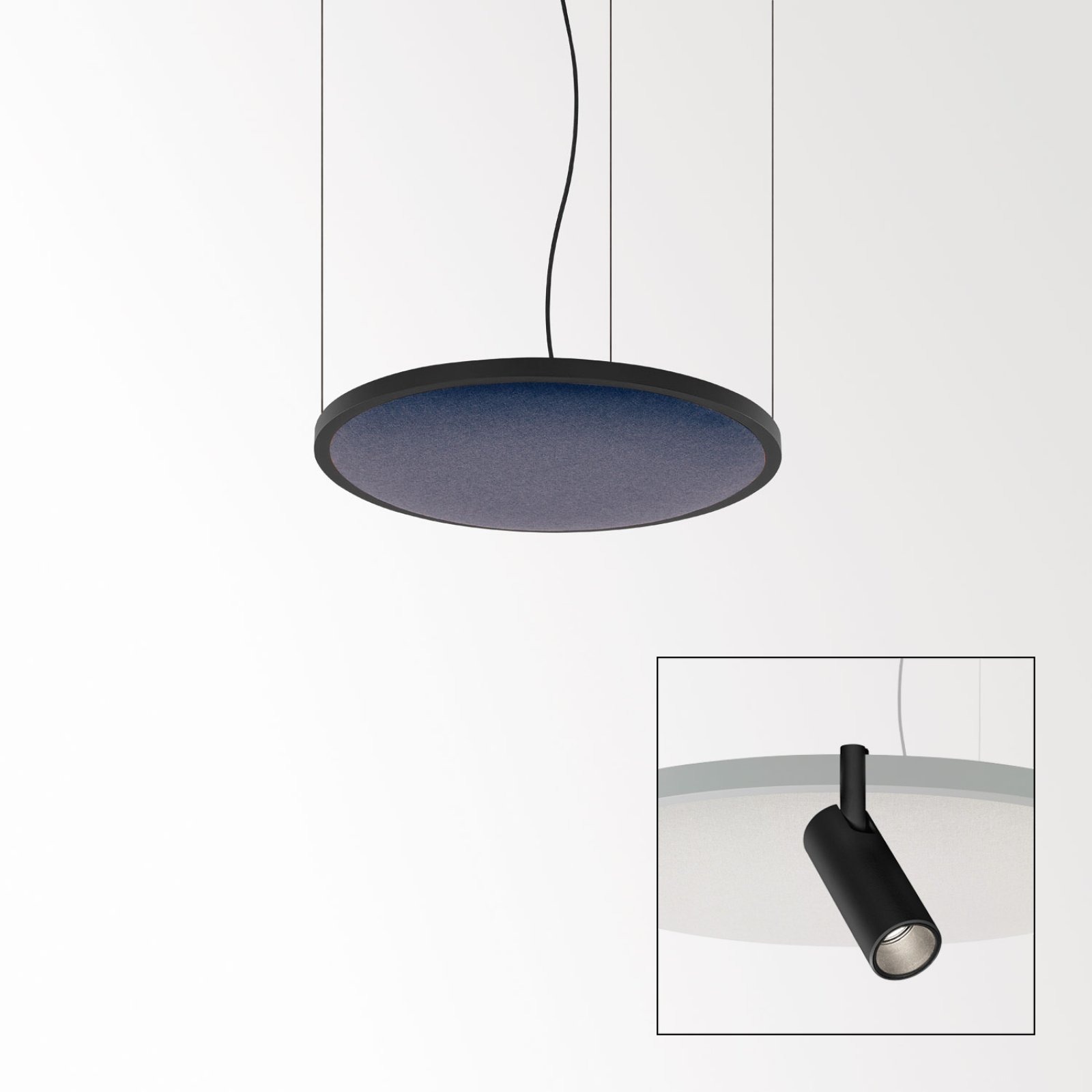 SOLI - SHHH PLUS 60/4 LILAC DIM5 B черный Delta Light подвесной светильник