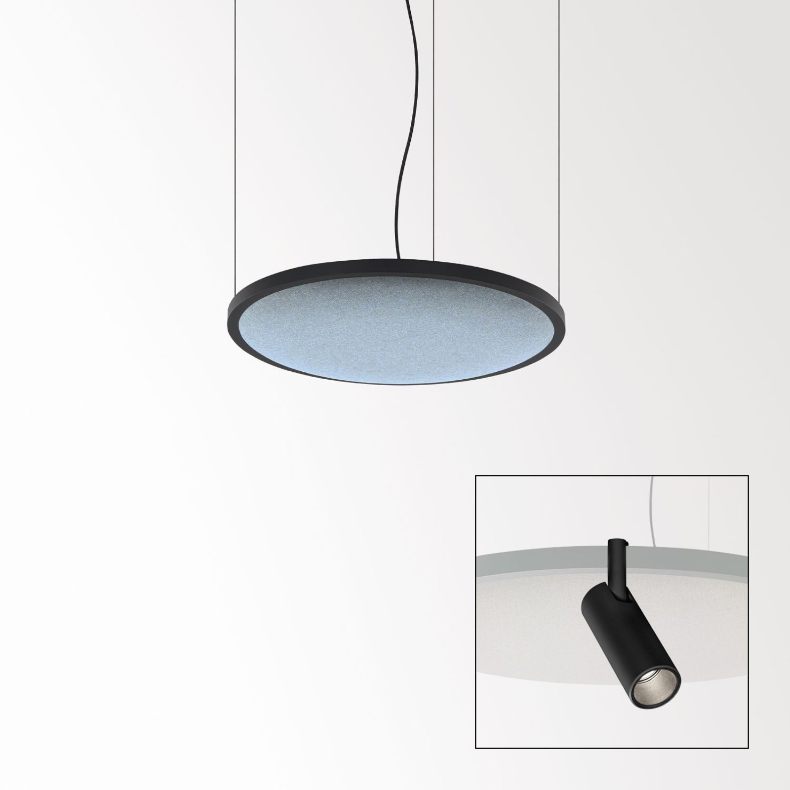 SOLI - SHHH PLUS 60/4 ARCTIC DIM5 B черный Delta Light подвесной светильник