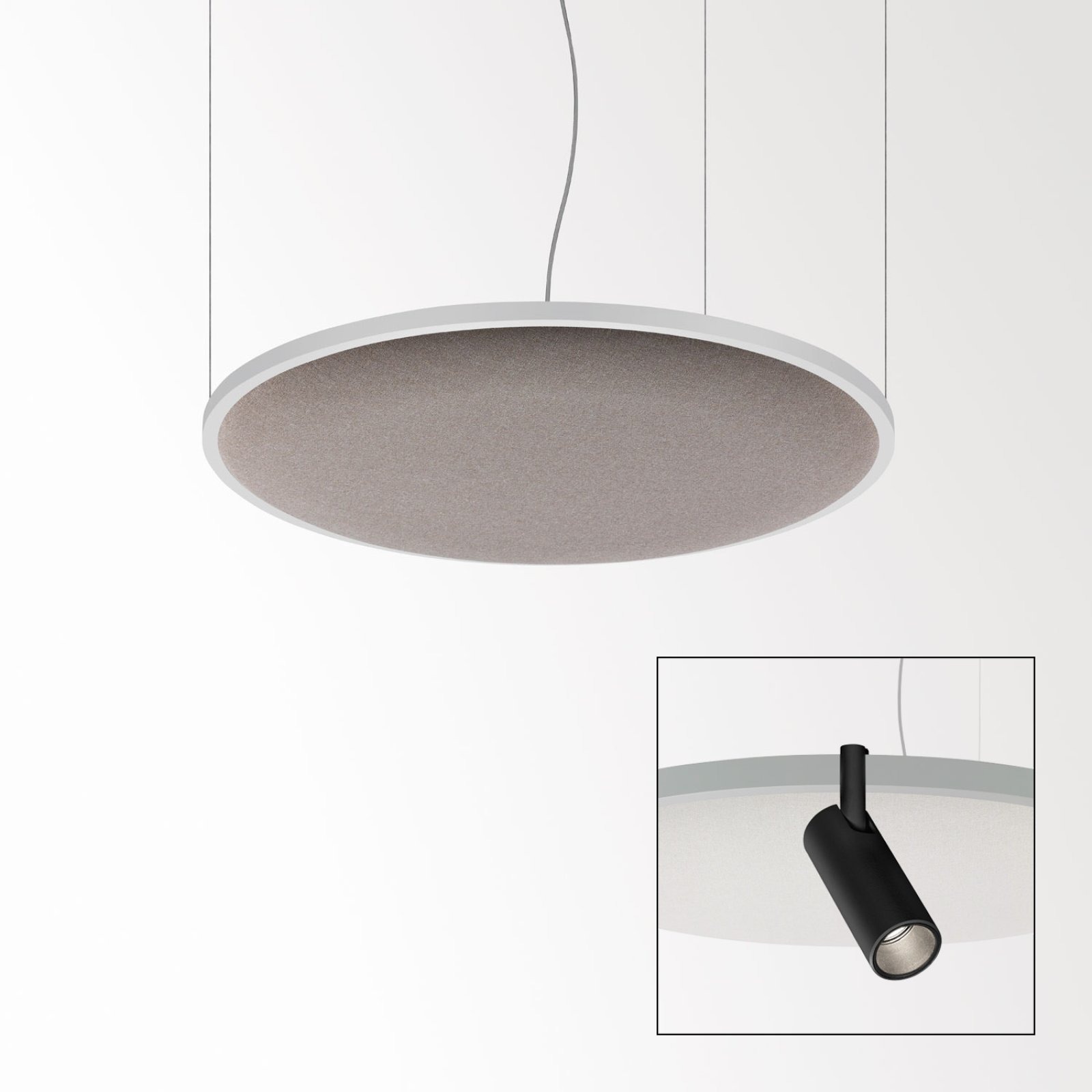 SOLI - SHHH PLUS 90/4 SAND DIM5 W белый Delta Light подвесной светильник