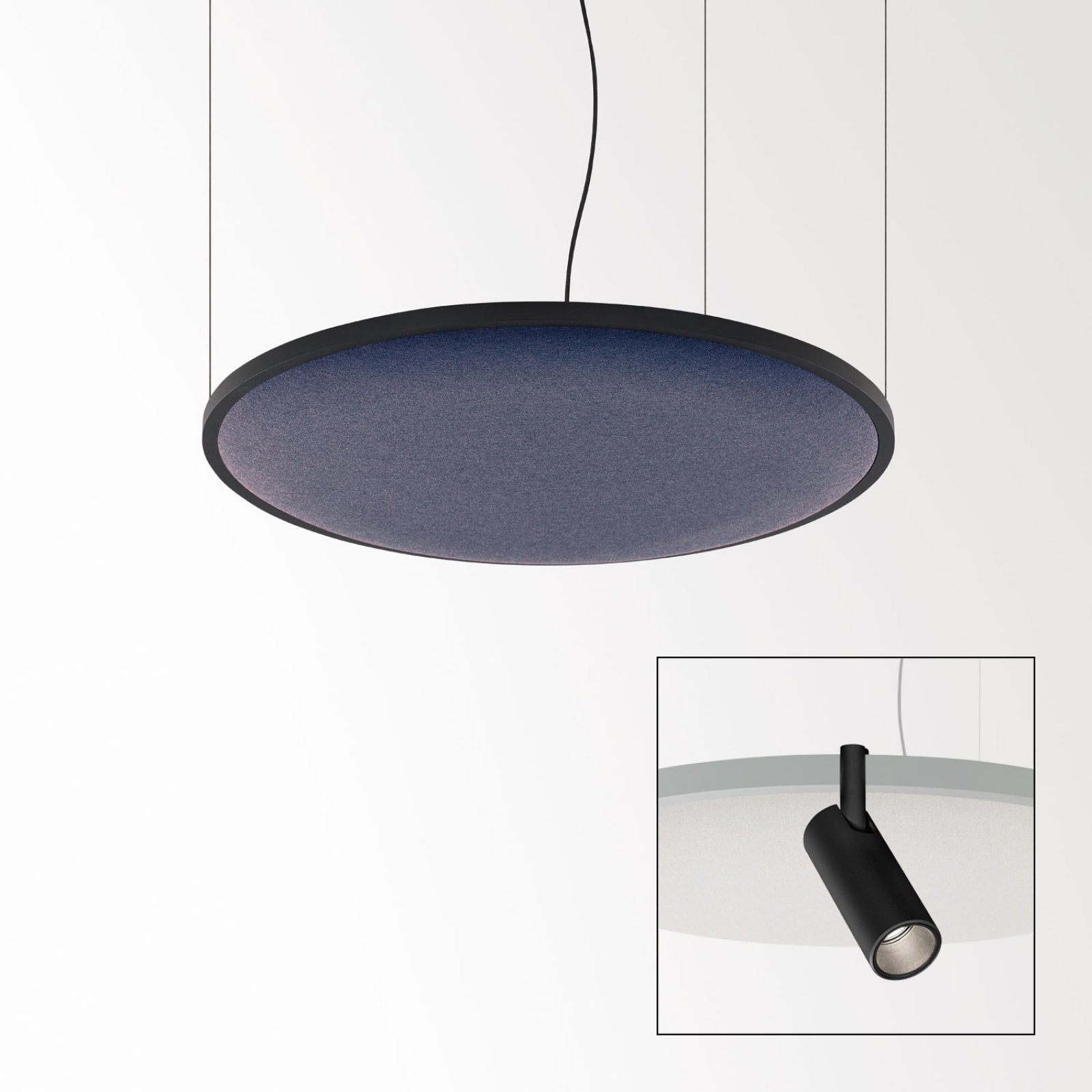 SOLI - SHHH PLUS 90/4 LILAC DIM5 B черный Delta Light подвесной светильник