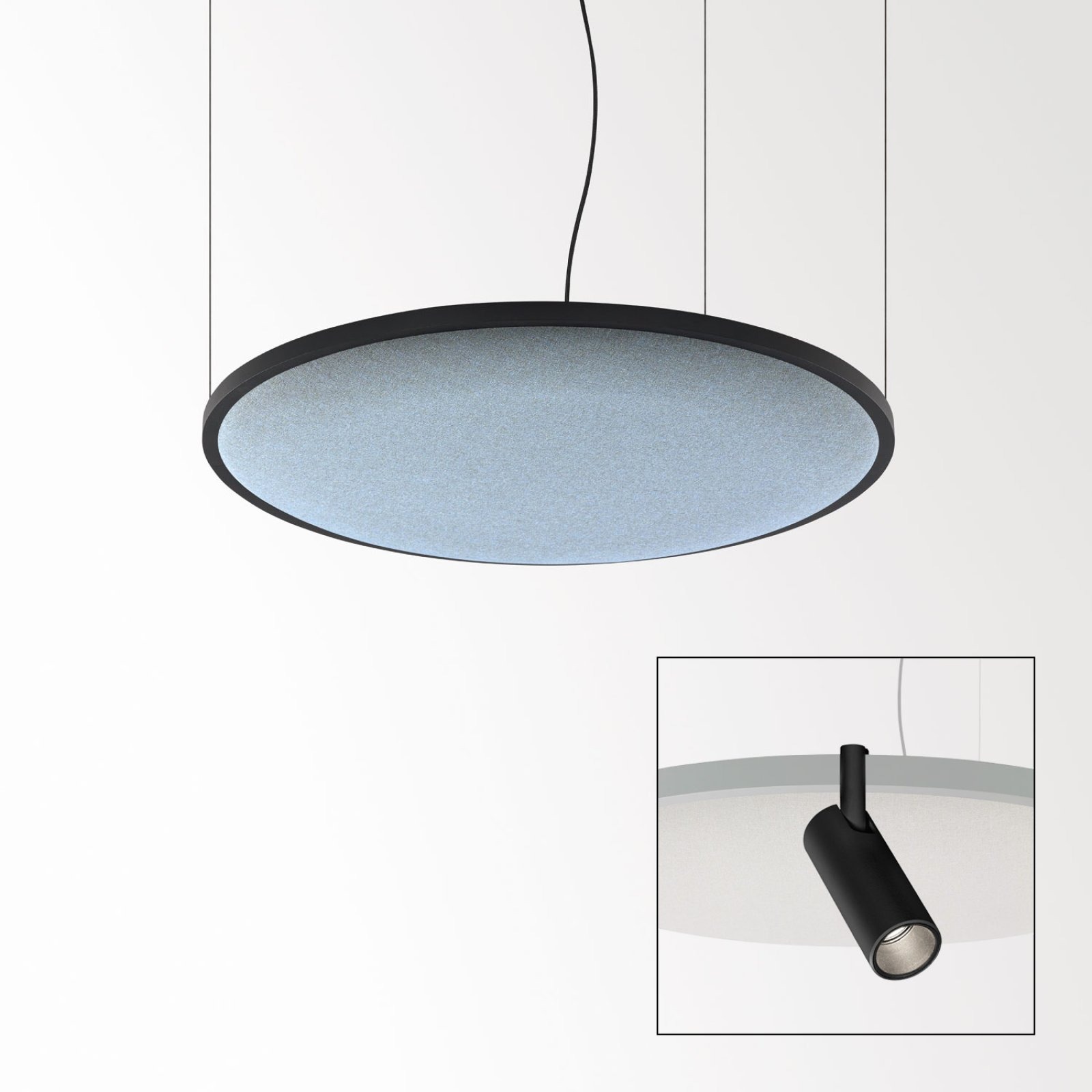SOLI - SHHH PLUS 90/4 ARCTIC DIM5 B черный Delta Light подвесной светильник