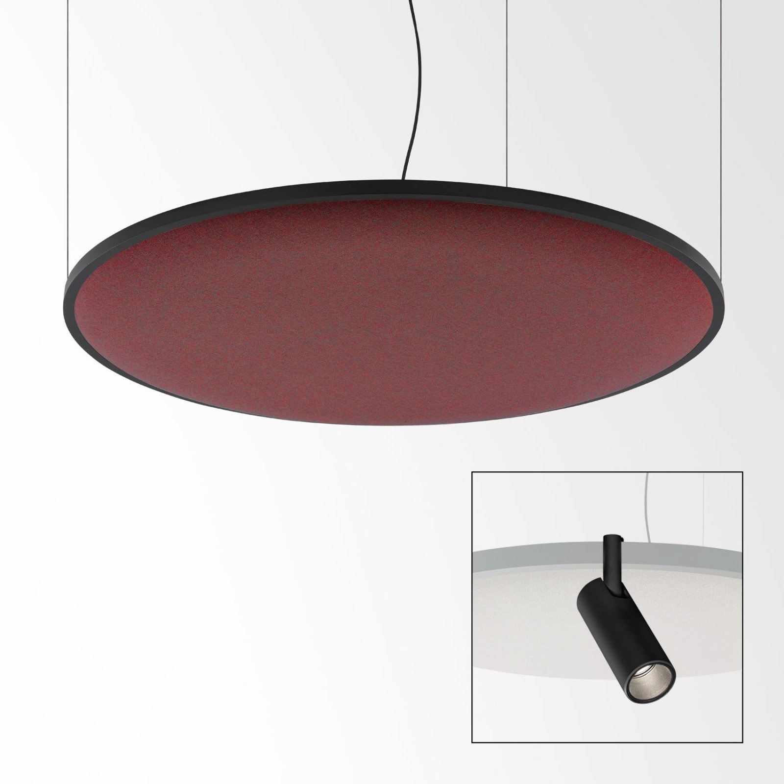 SOLI - SHHH PLUS 120/4 SCARLET DIM5 B черный Delta Light подвесной светильник