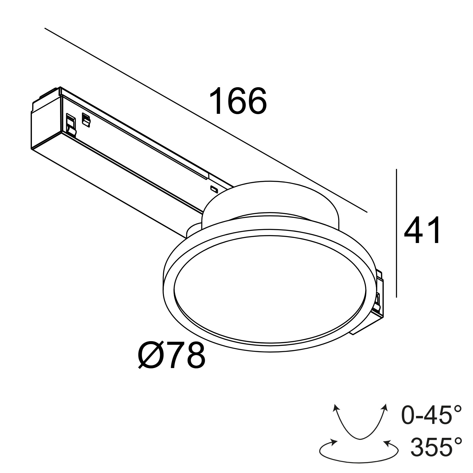 M26L - HALOSCAN MP 92735 DIM5 B черный Delta Light трековый светильник 2