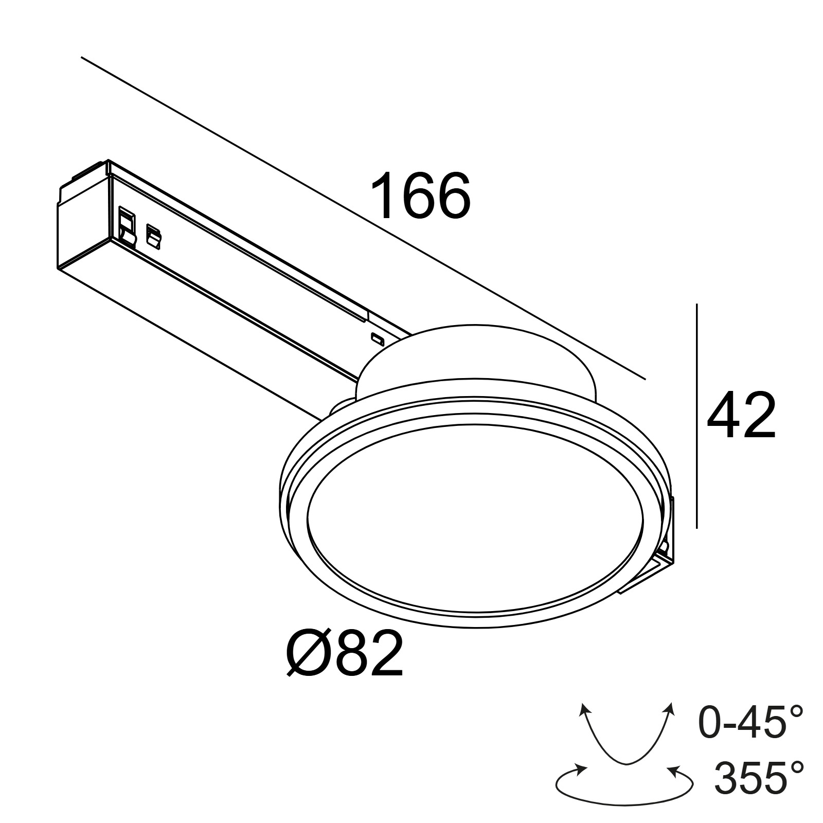 M26L - HALOSCAN HP 92714 DIM5 B черный Delta Light трековый светильник 2