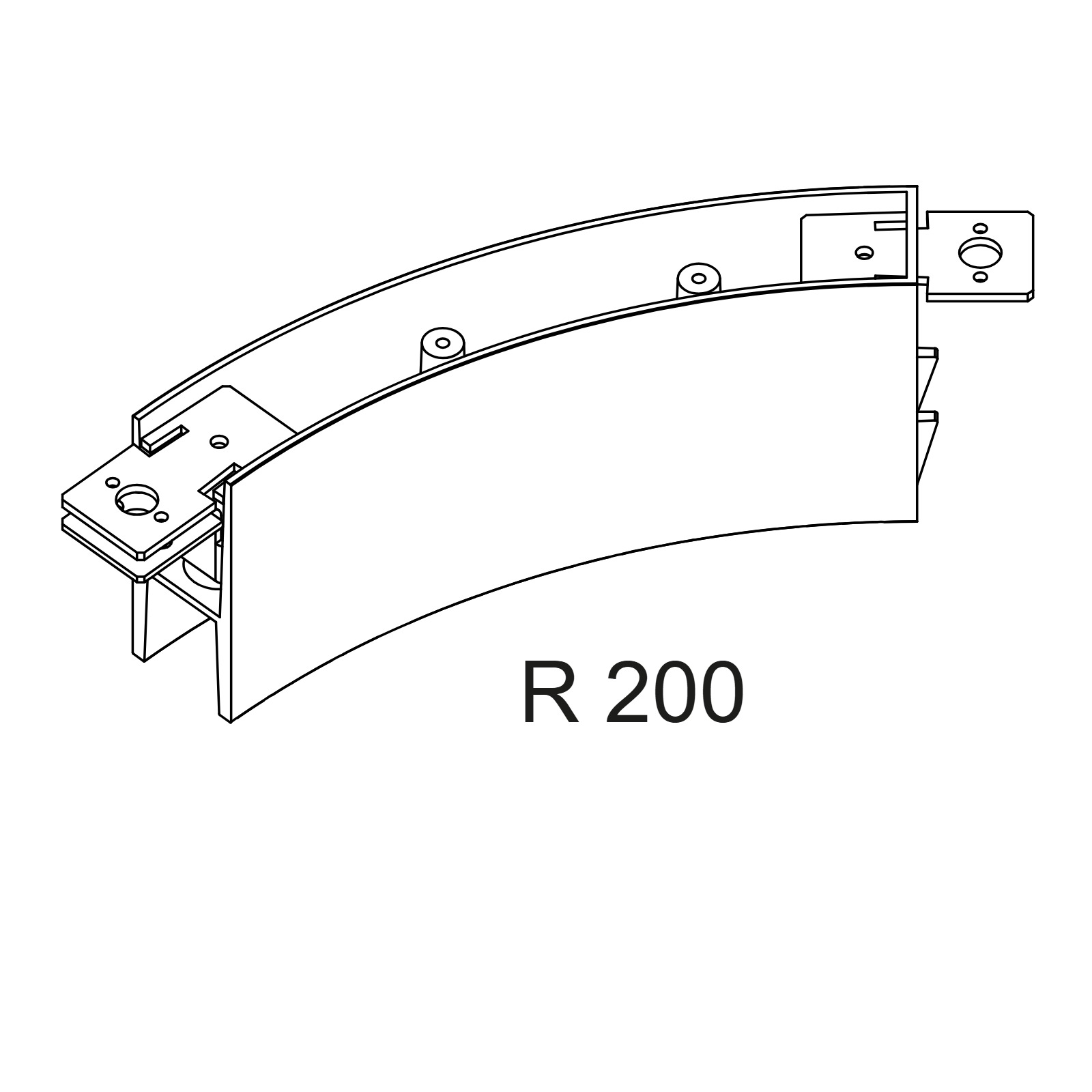 SLM26H - CORNER SET R 135° B черный Delta Light IMP