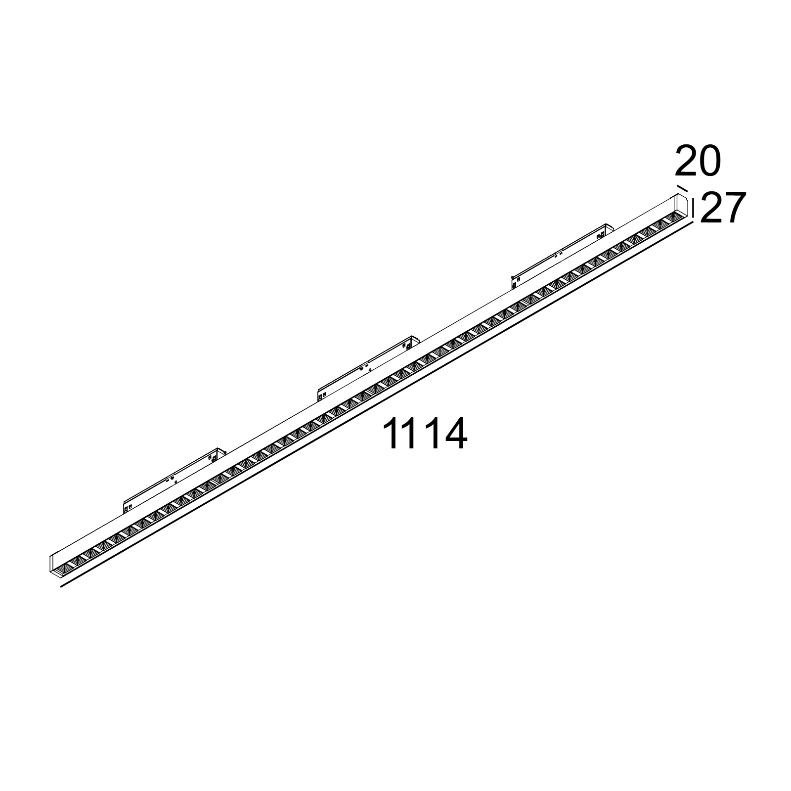 Линейный светильник SPLITLINE M/SHIFTLINE M - INFORM Delta Light M - INFORM L11 92767 DIM5 B 2