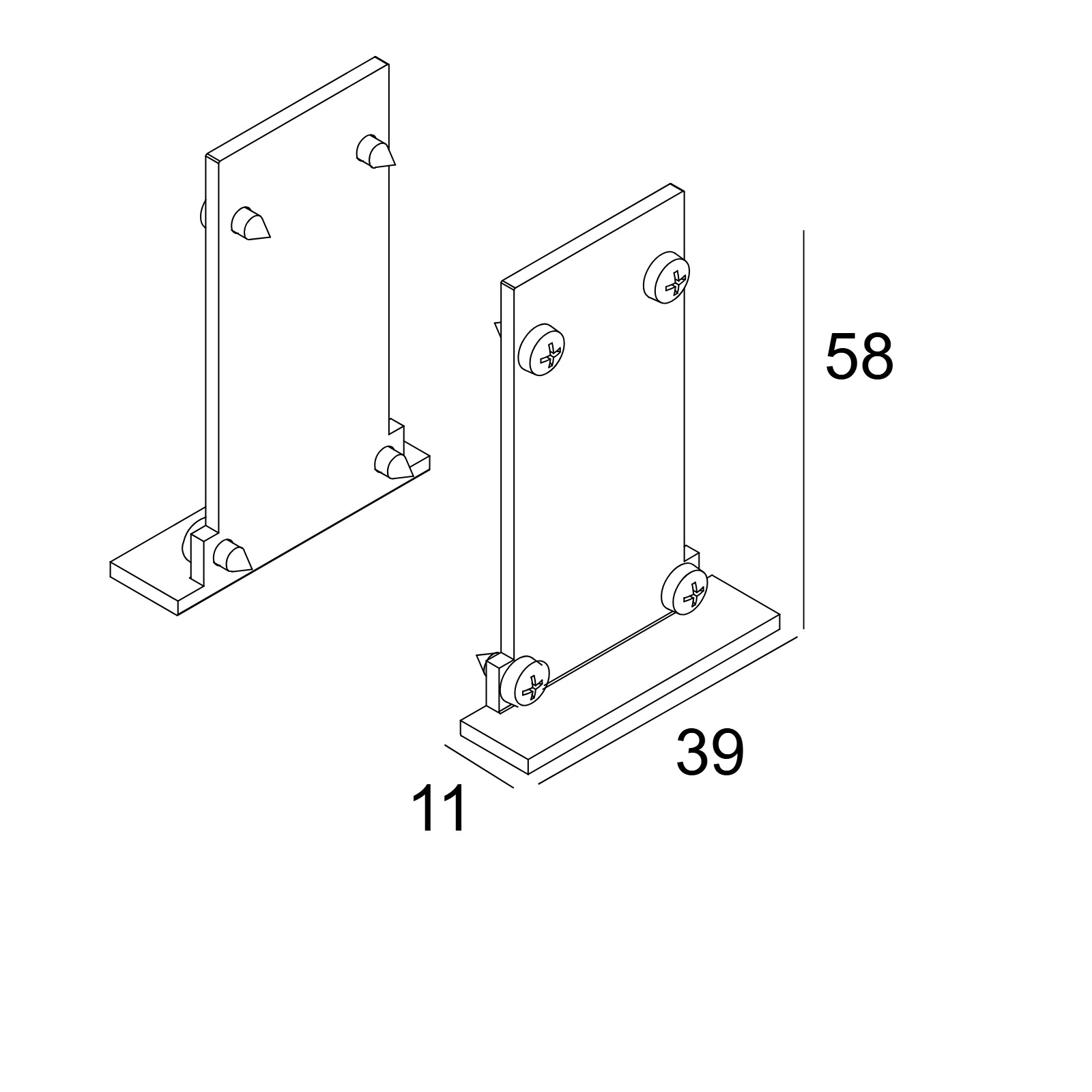 SPM20 ST - END CAP SET B черный Delta Light IMP 2