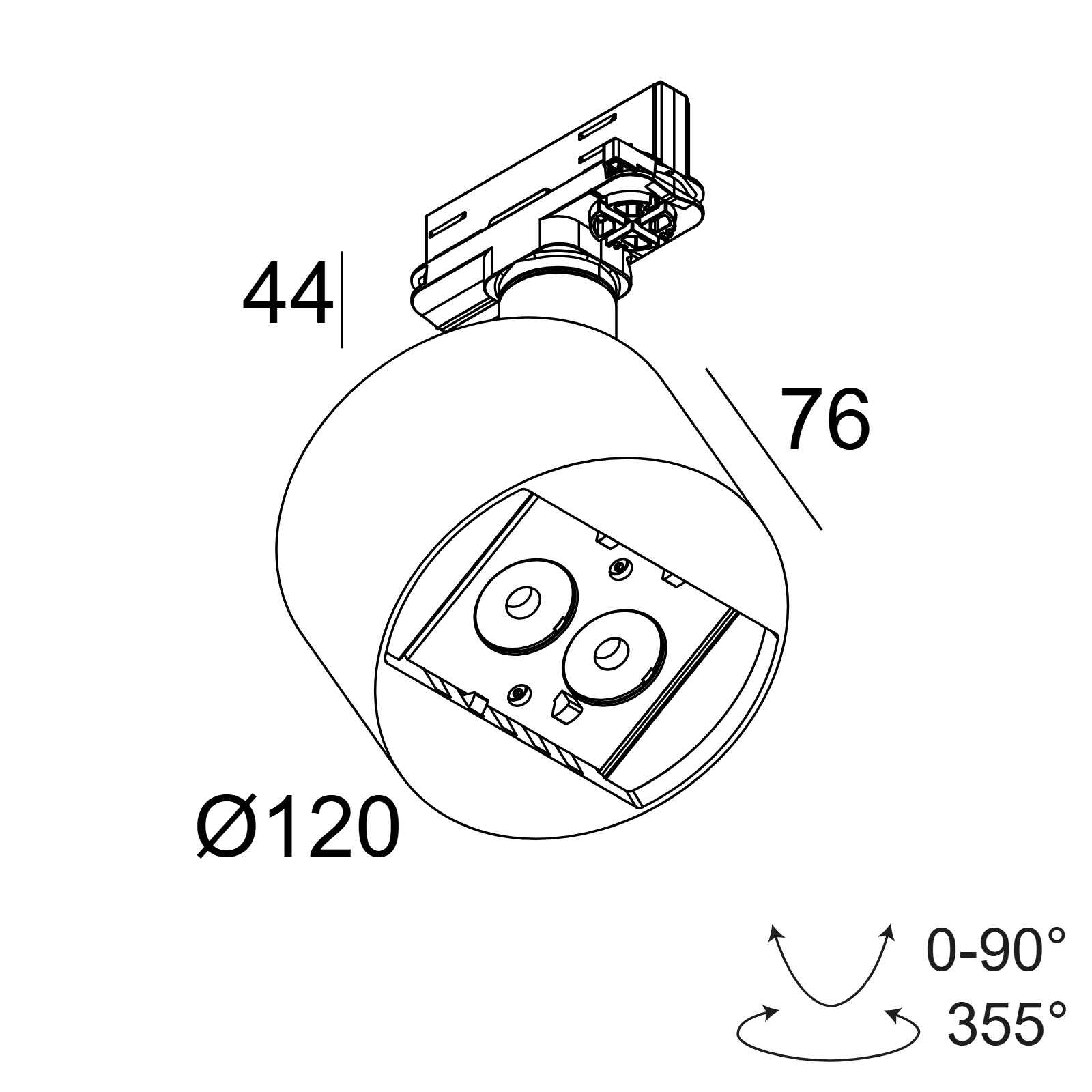 FRAGMA S SUPERSPOT 9308 ADM Delta Light накладной потолочный светильник 2