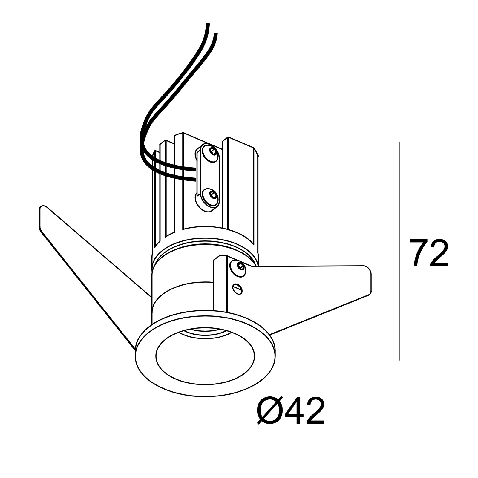 MICROSPY IN 92715 W белый Delta Light Встраиваемый потолочный светильник 2