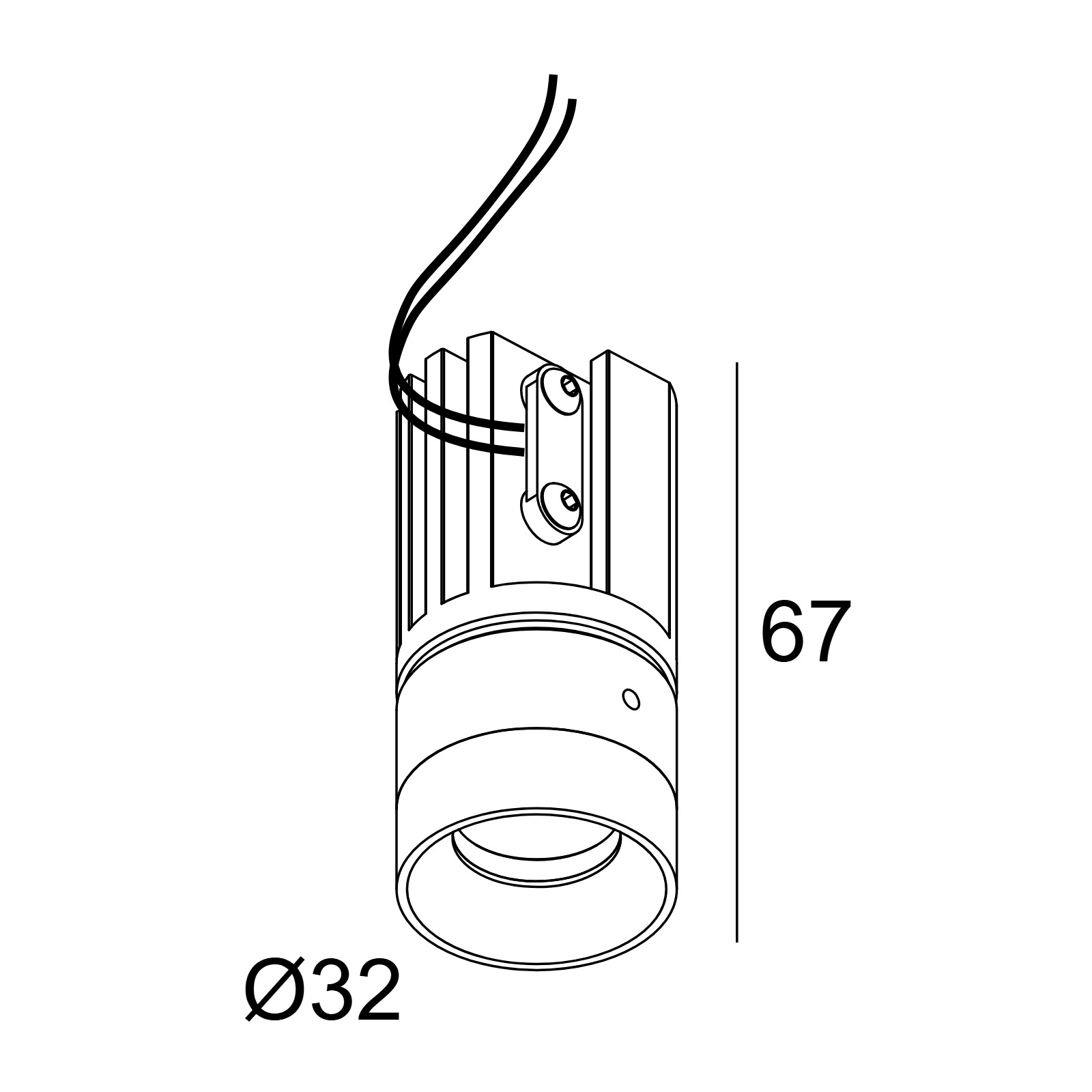 MICRO SNAP-IN 92715 B черный Delta Light Встраиваемый потолочный светильник 2