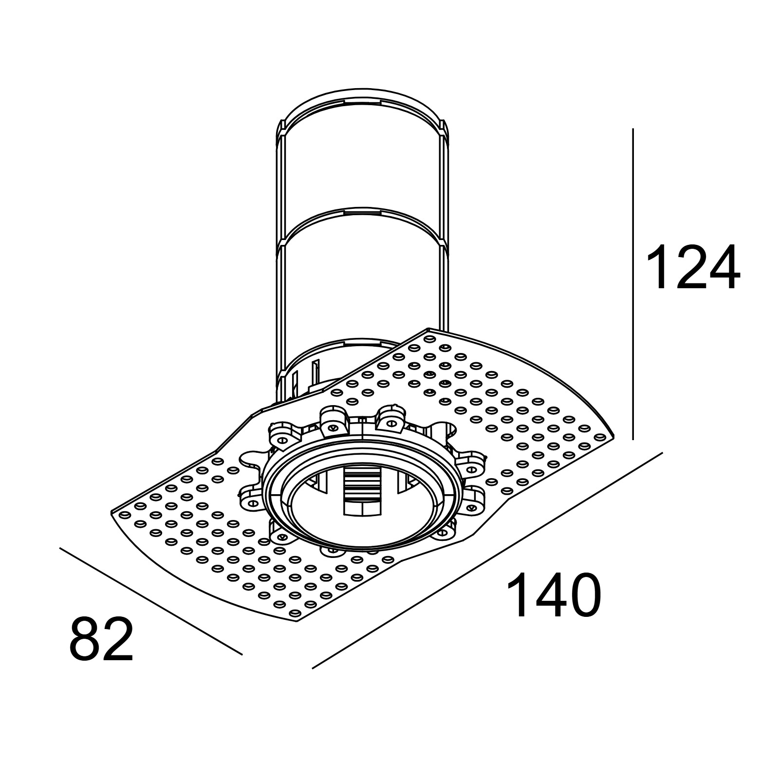 MOUNTING KIT SPY 39 TRIMLESS IN Delta Light монтажный комлект