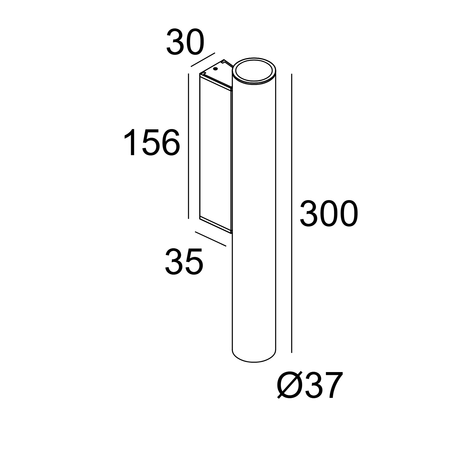 SPY 39 W X 92713 B черный Delta Light настенный светильник 2