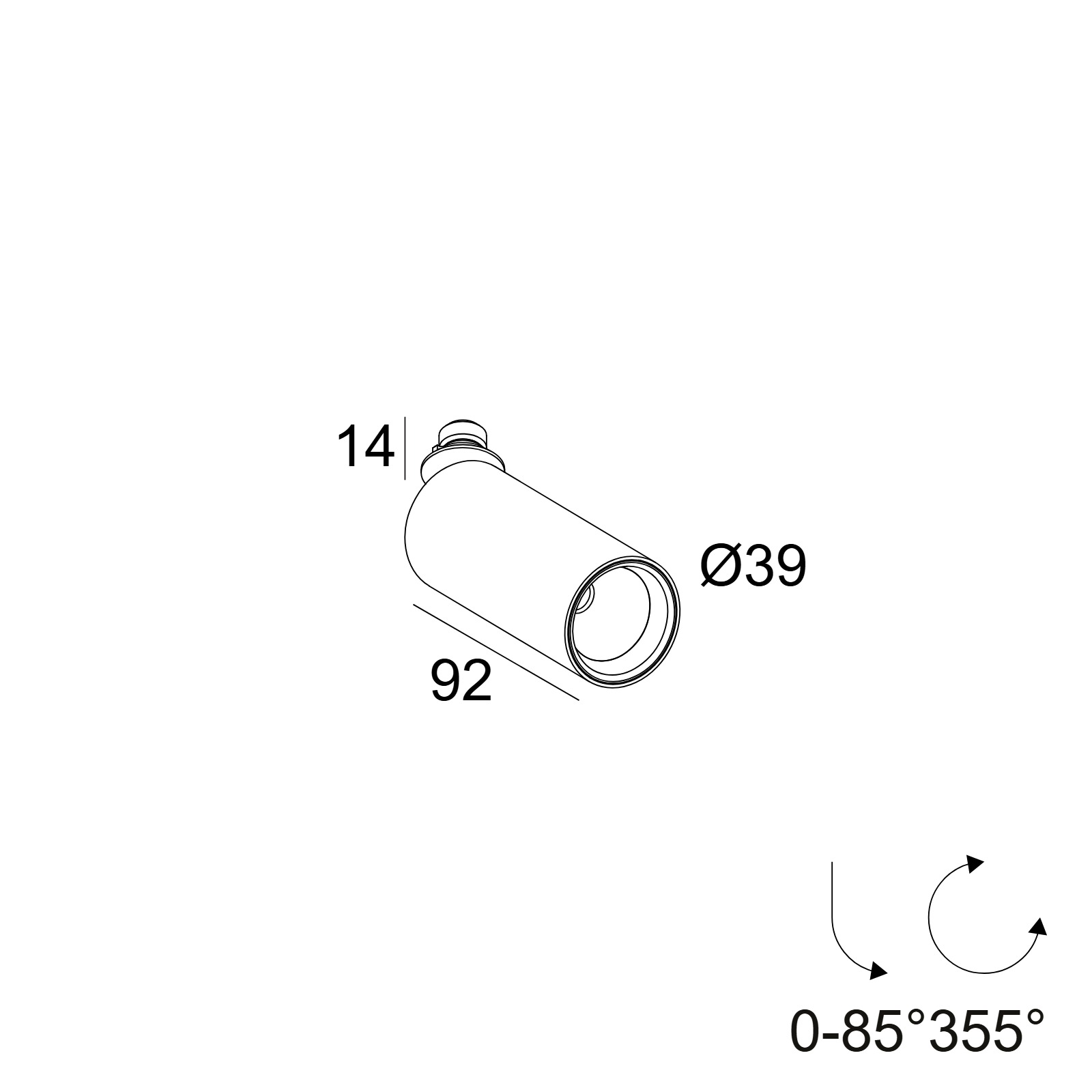 Встраиваемый потолочный светильник SPY 39 PLUG Delta Light 24149 XXX0 2